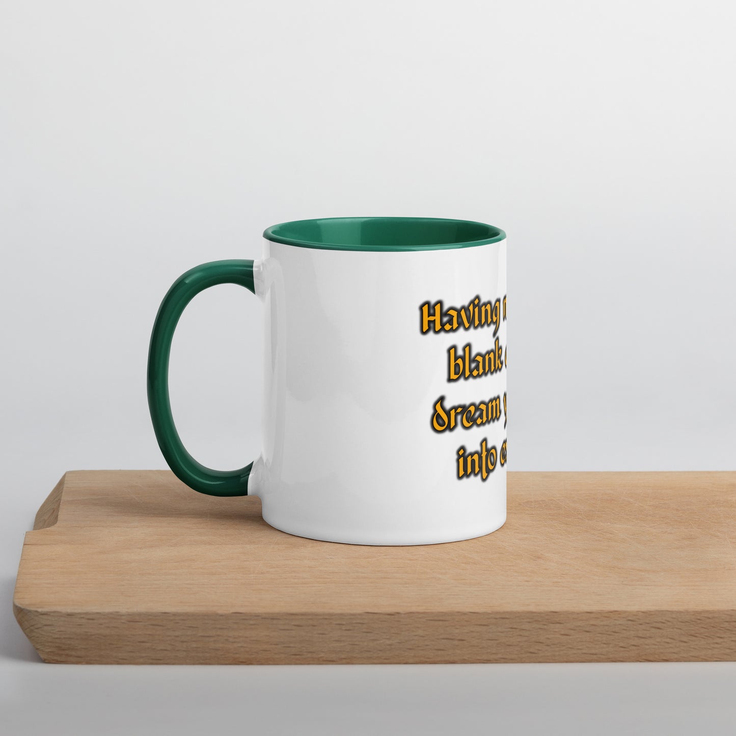 Blank Canvas (Gold) Mug With Color Inside