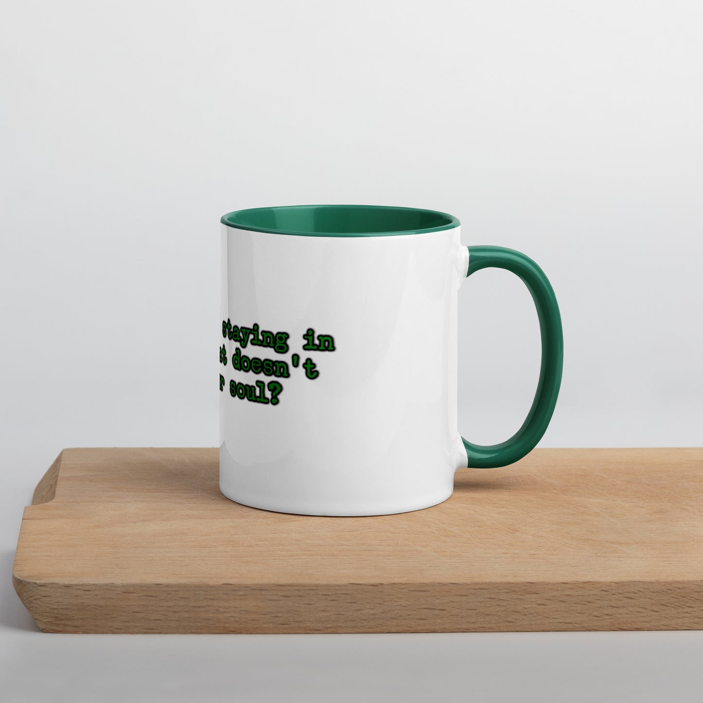 Feed Your Soul Mug With Color Inside