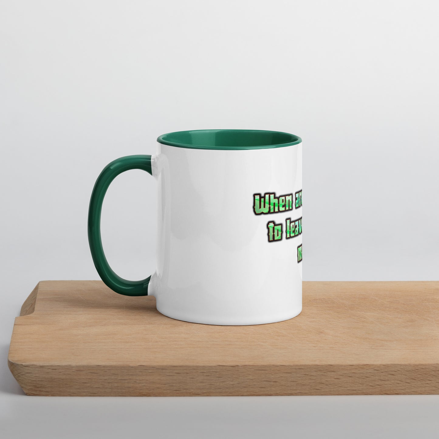 Survival Mode Mug With Color Inside