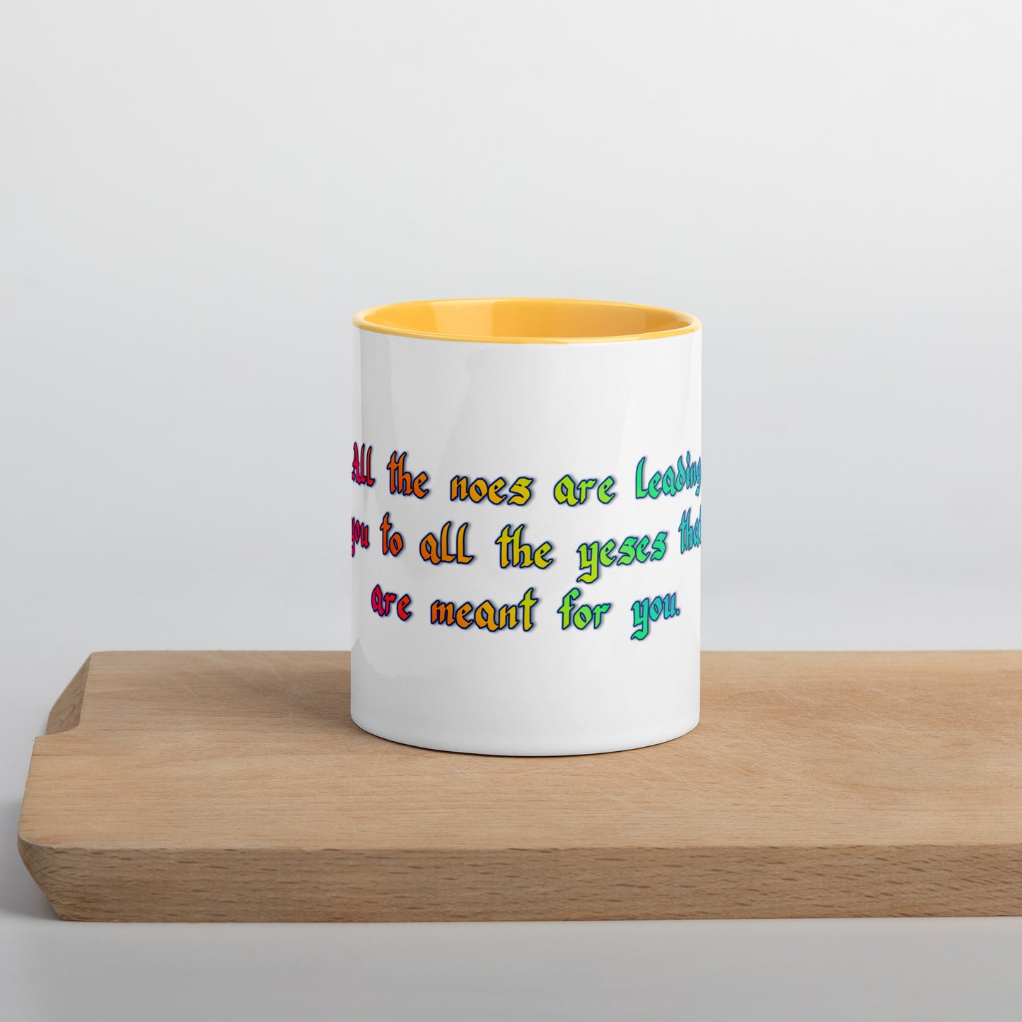 All The Noes Mug With Color Inside