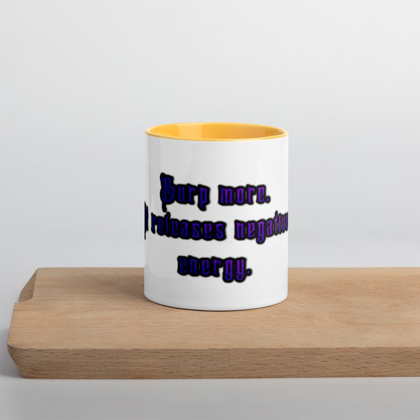 Burp More #1 Mug With Color Inside