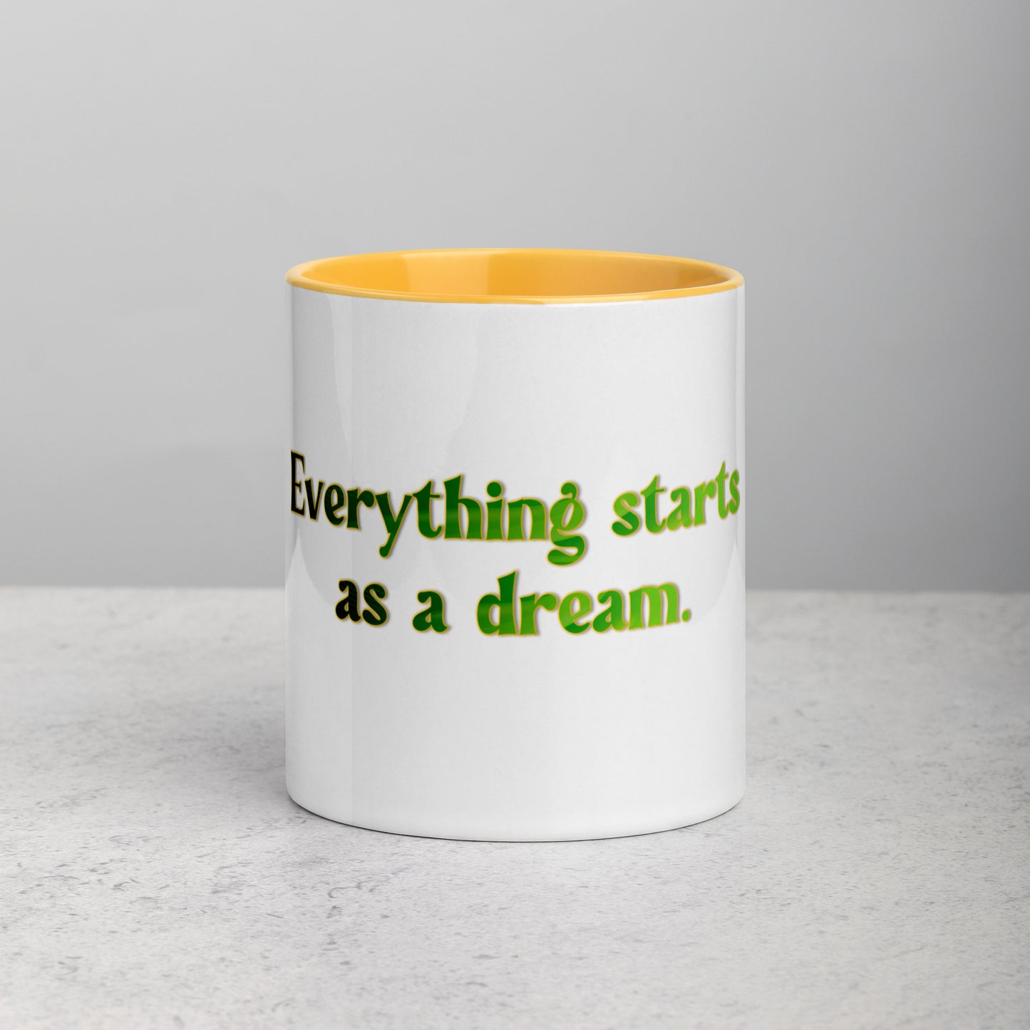 How It Starts Mug With Color Inside