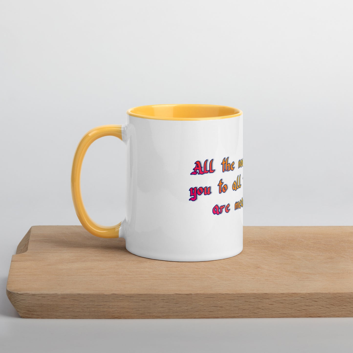 All The Noes Mug With Color Inside