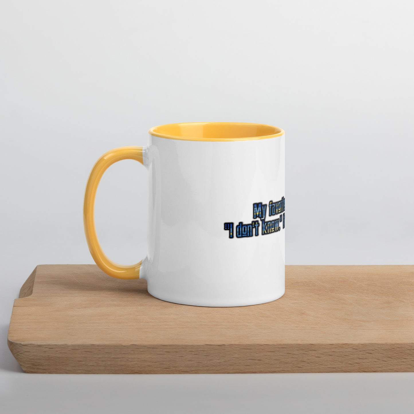 IDK #1 Mug With Color Inside