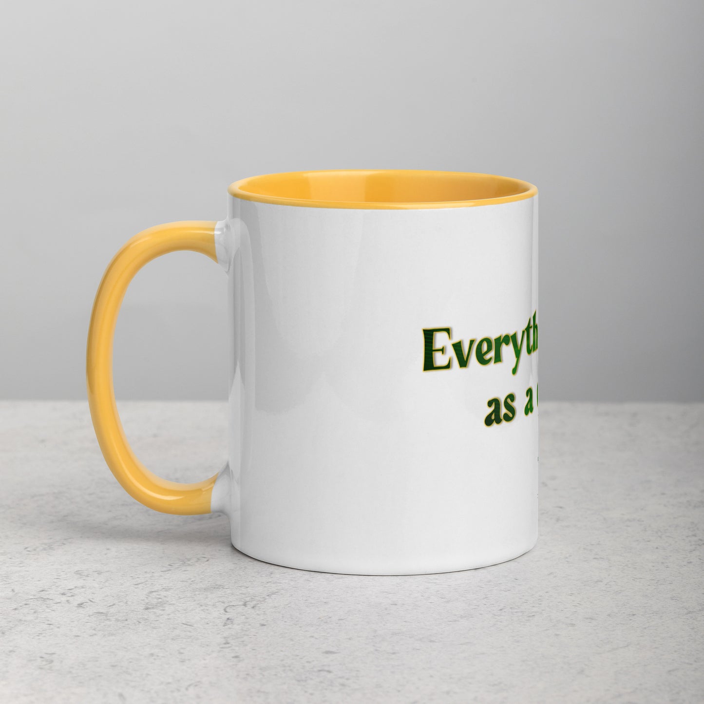 How It Starts Mug With Color Inside