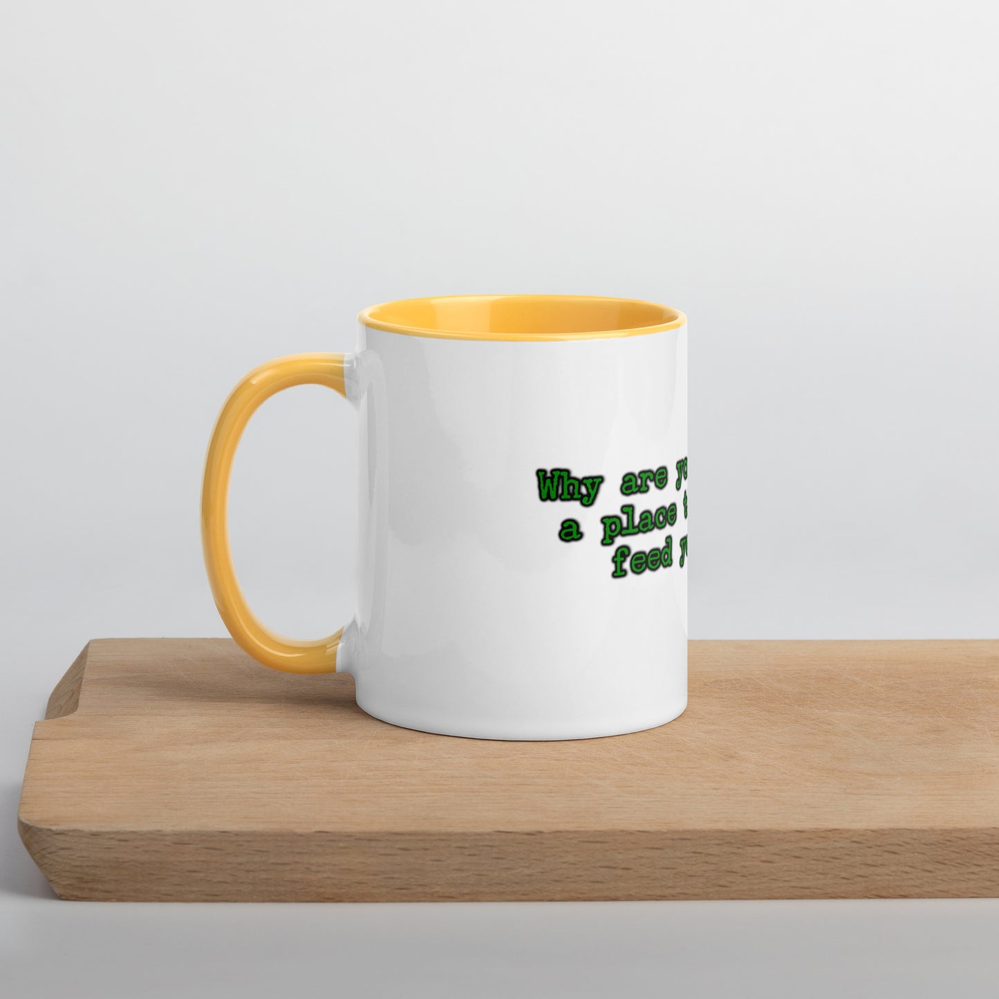 Feed Your Soul Mug With Color Inside