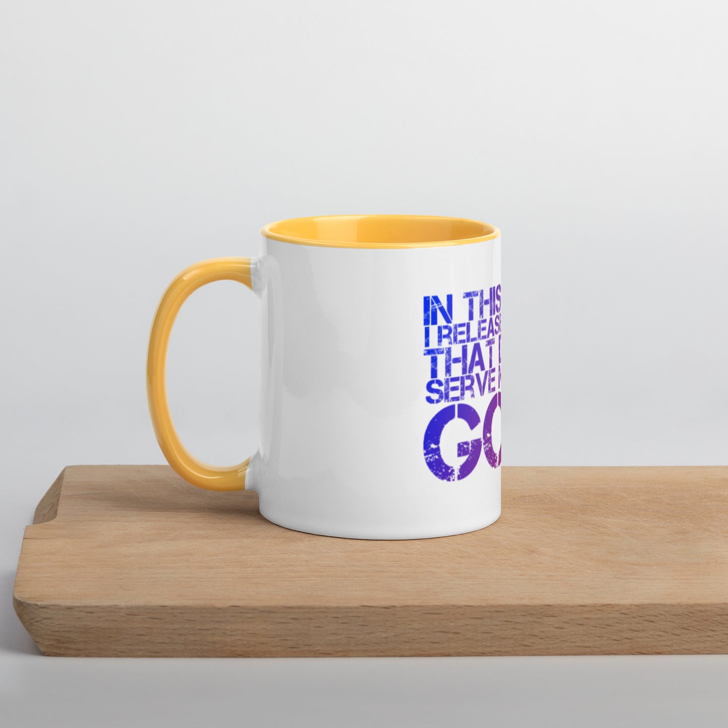 Release Everything Mug With Color Inside