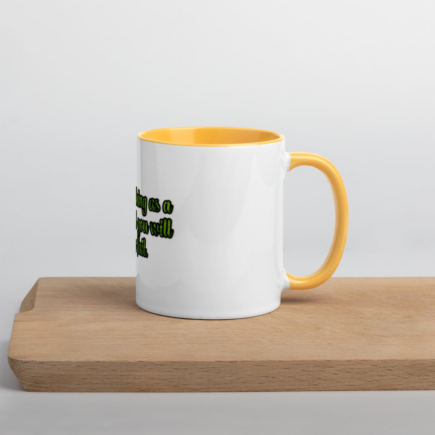 A Lesson #1 Mug With Color Inside