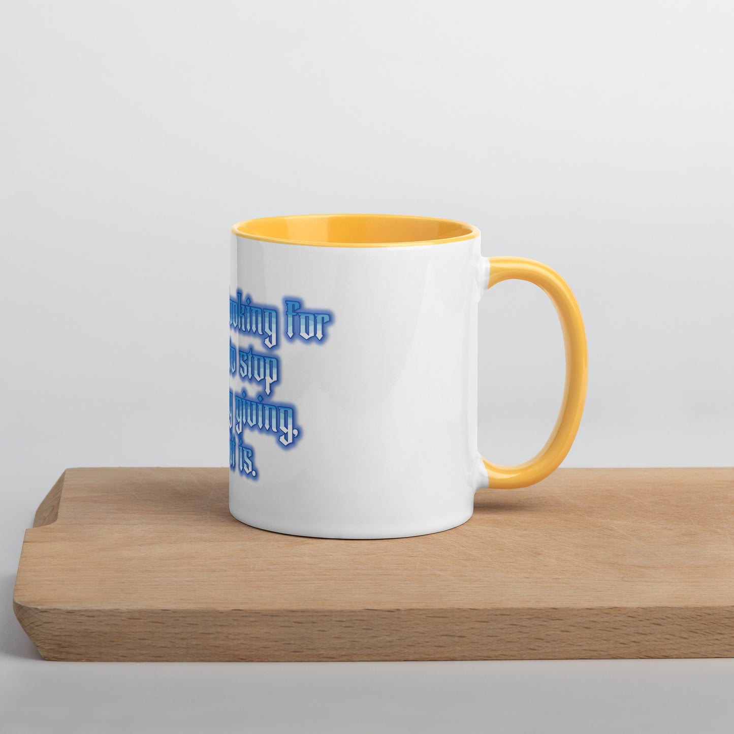 Endless Giving Mug With Color Inside