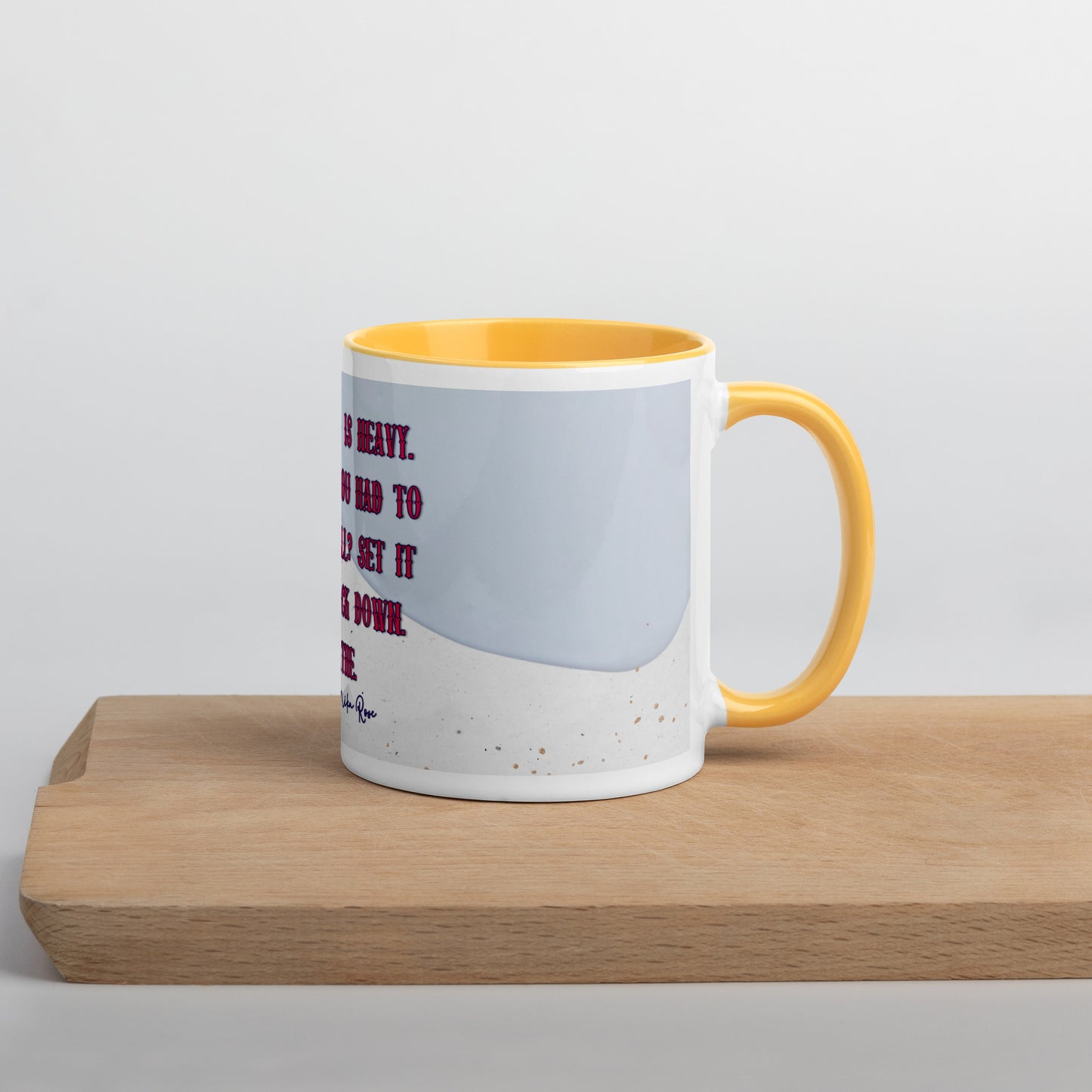 Nika's Prose (2) Mug With Color Inside