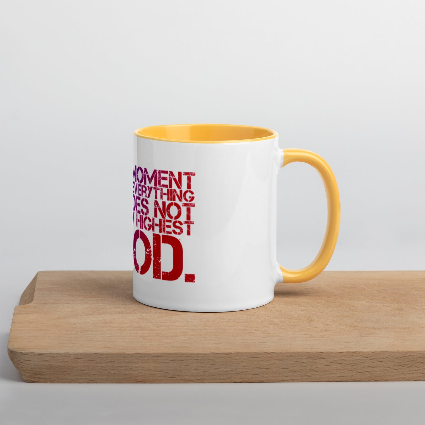 Release Everything Mug With Color Inside