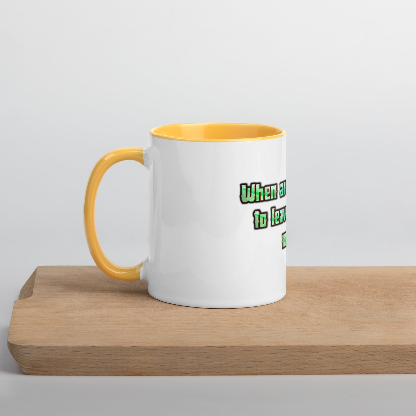 Survival Mode Mug With Color Inside