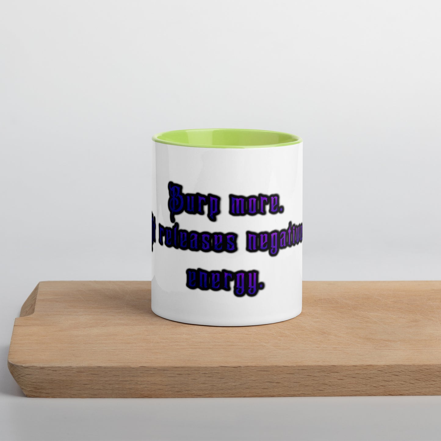 Burp More #1 Mug With Color Inside