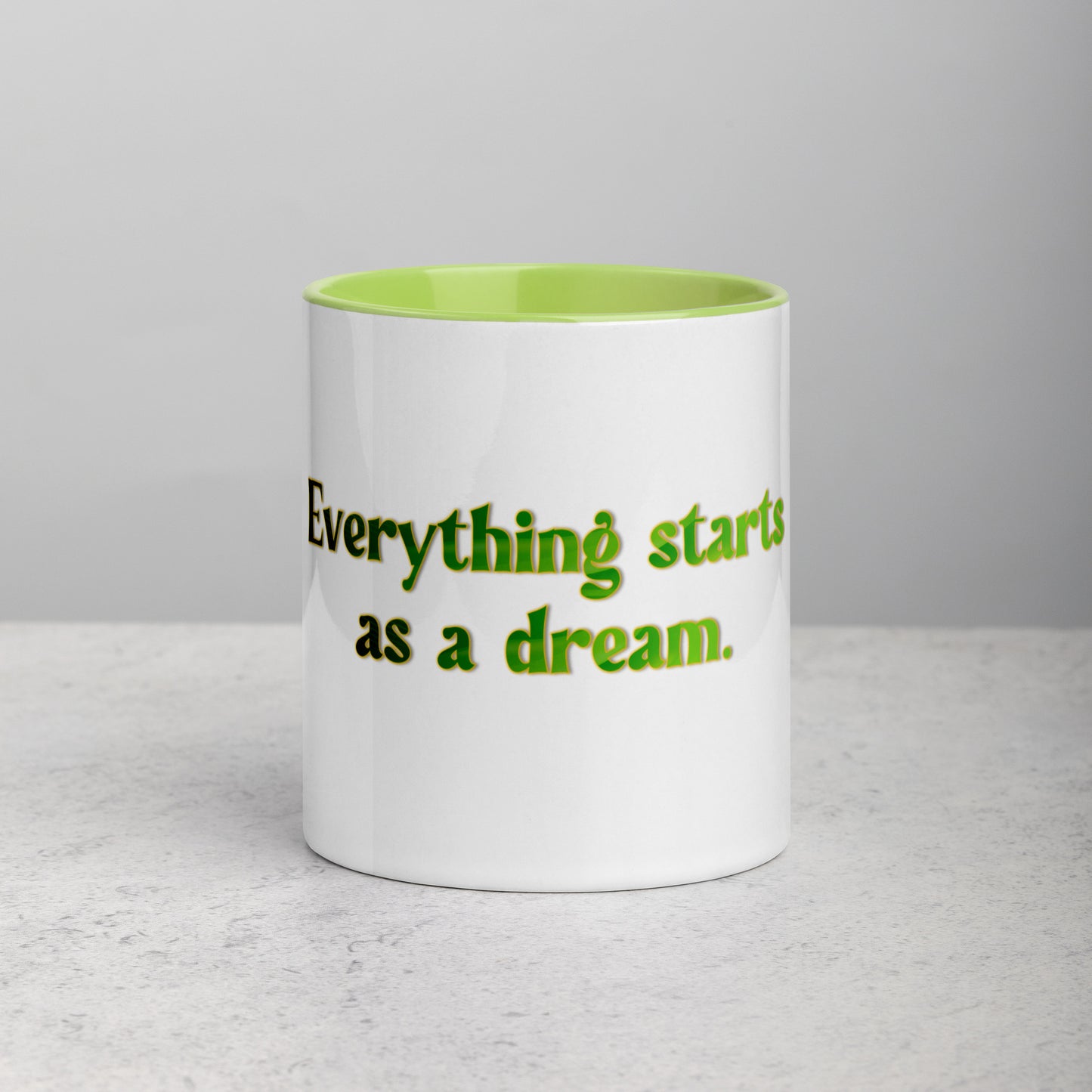 How It Starts Mug With Color Inside
