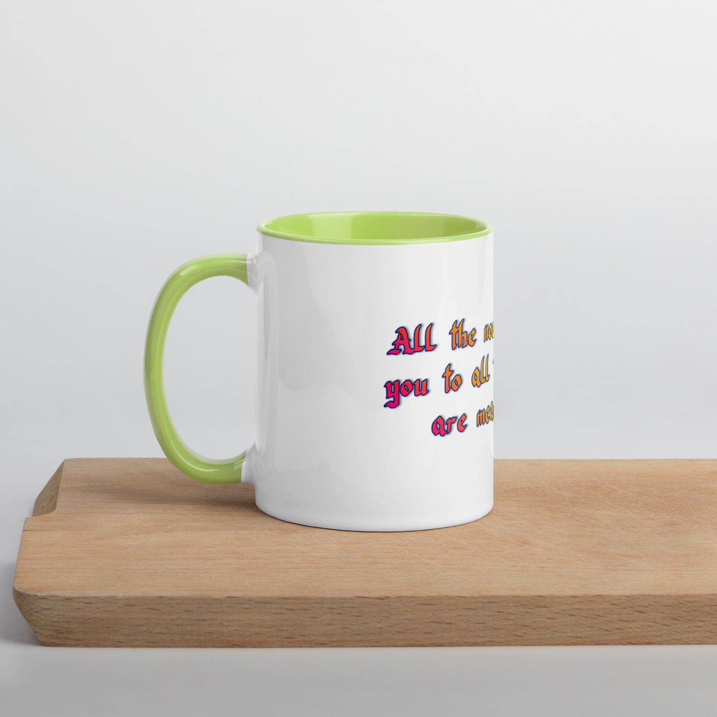 All The Noes Mug With Color Inside