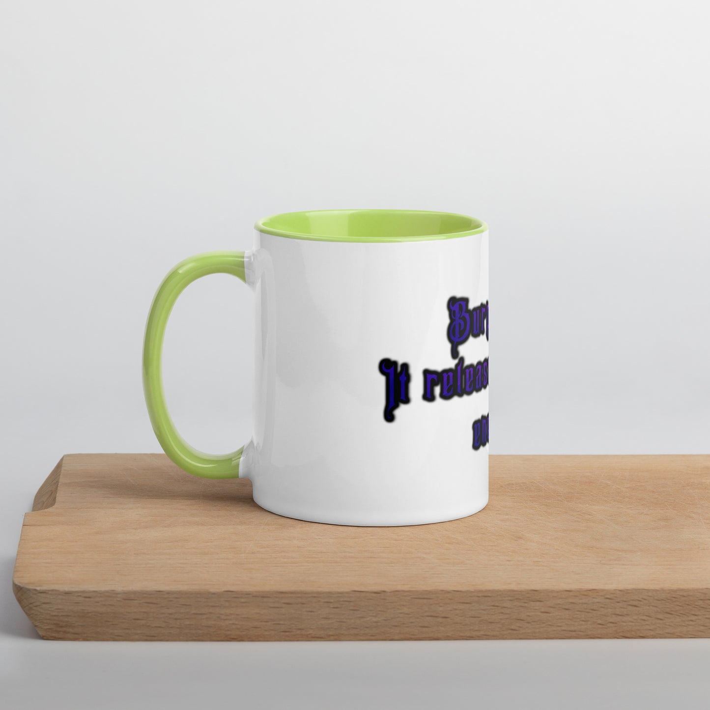 Burp More #1 Mug With Color Inside