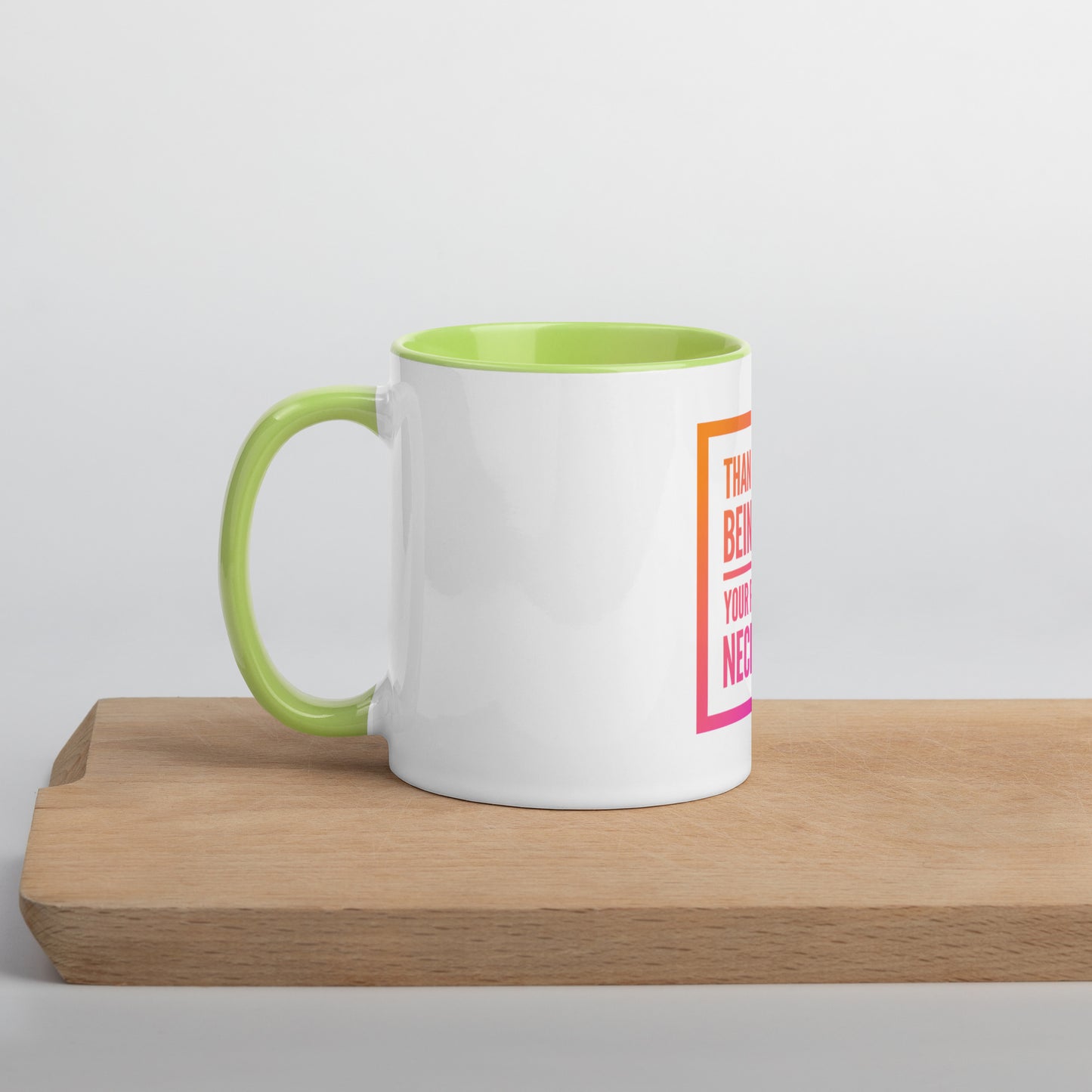 Necessary Presence Mug With Color Inside