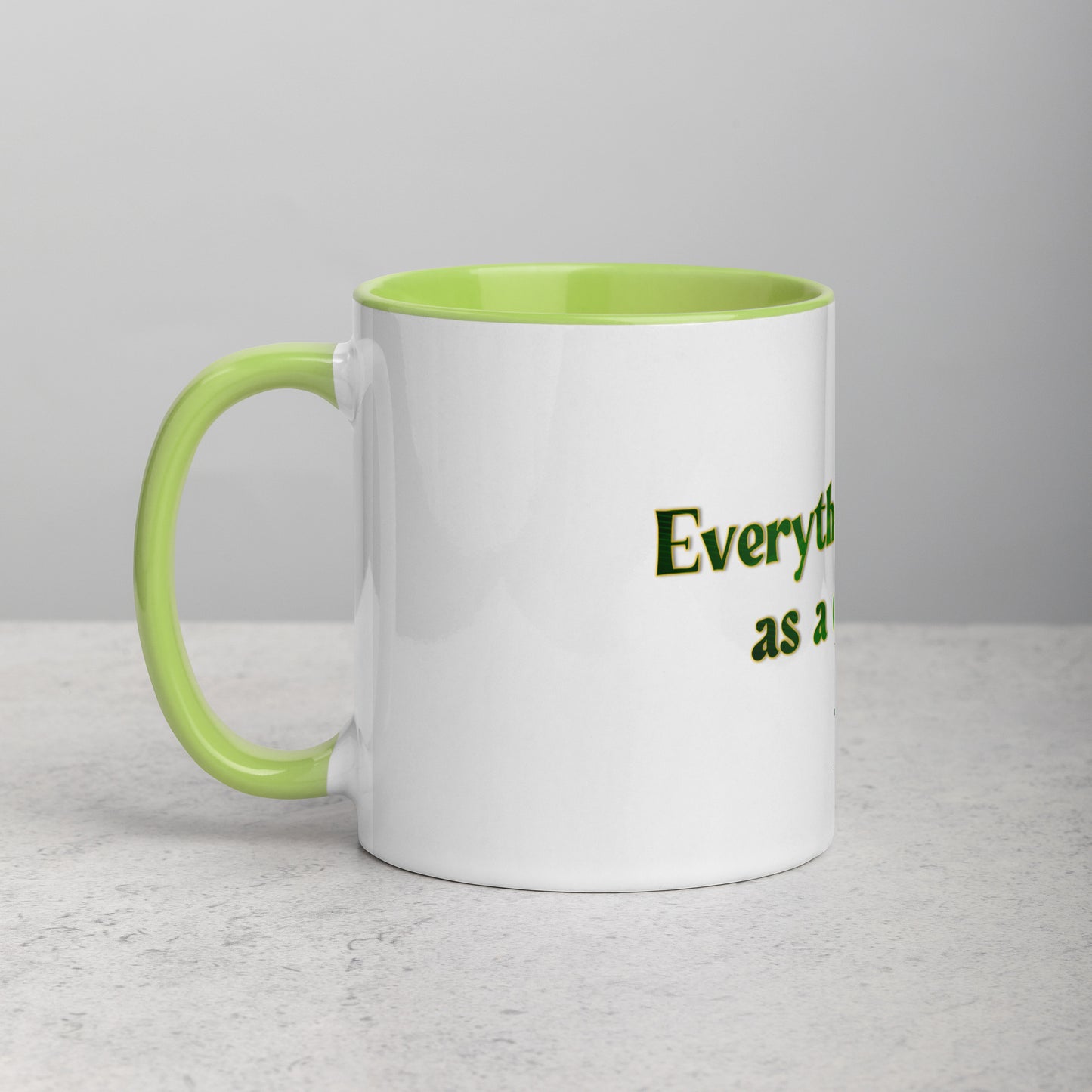 How It Starts Mug With Color Inside