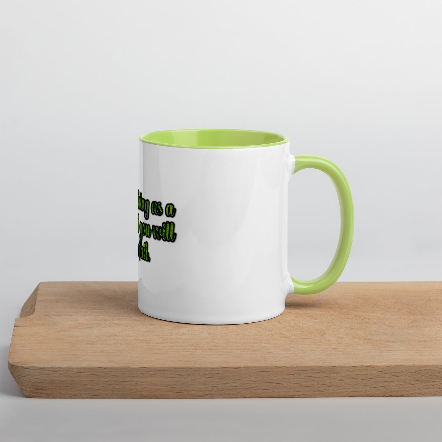 A Lesson #1 Mug With Color Inside