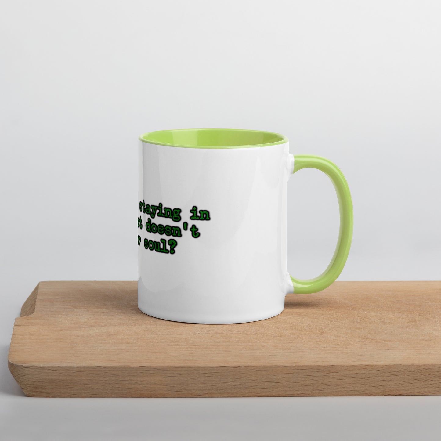 Feed Your Soul Mug With Color Inside