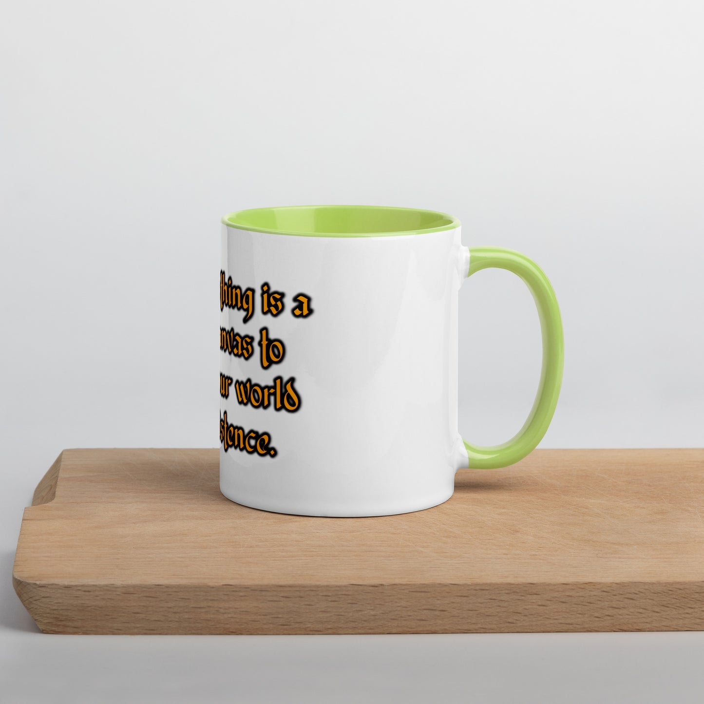 Blank Canvas (Gold) Mug With Color Inside