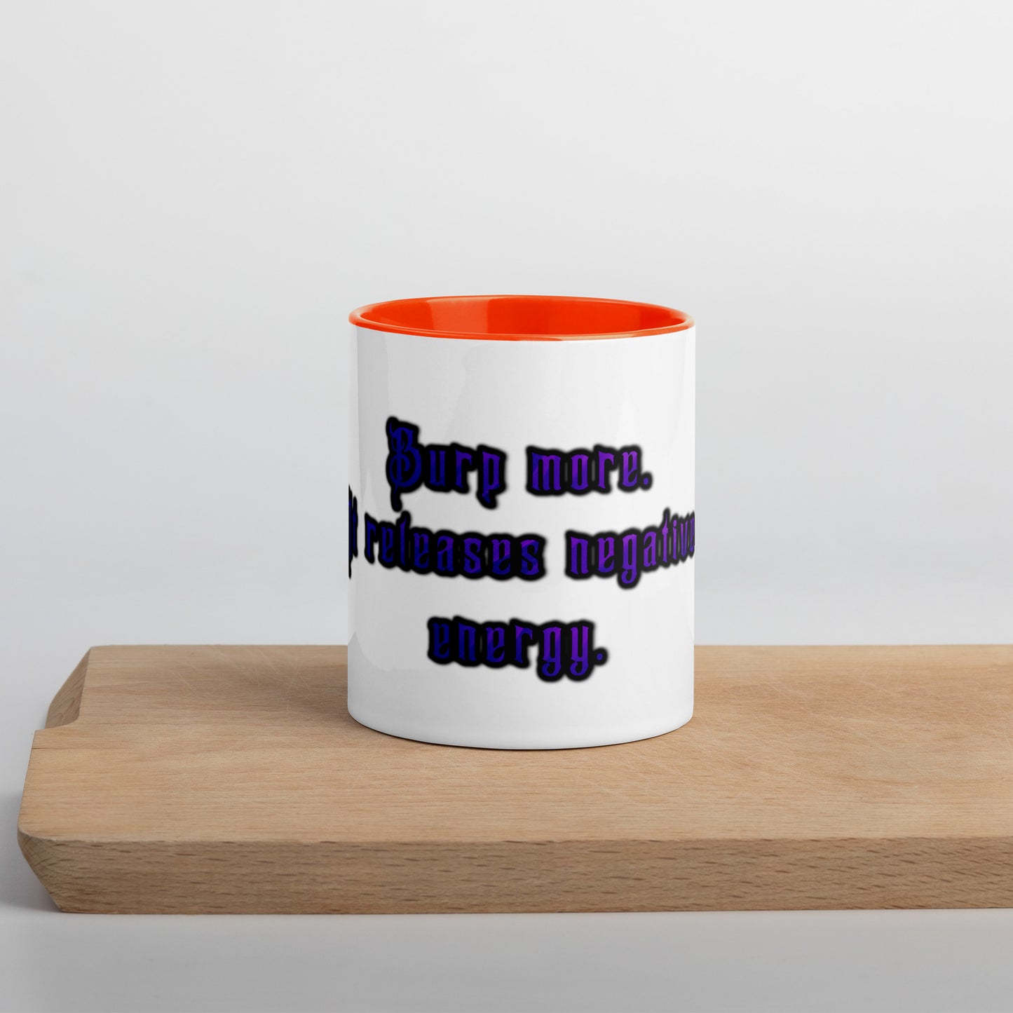 Burp More #1 Mug With Color Inside