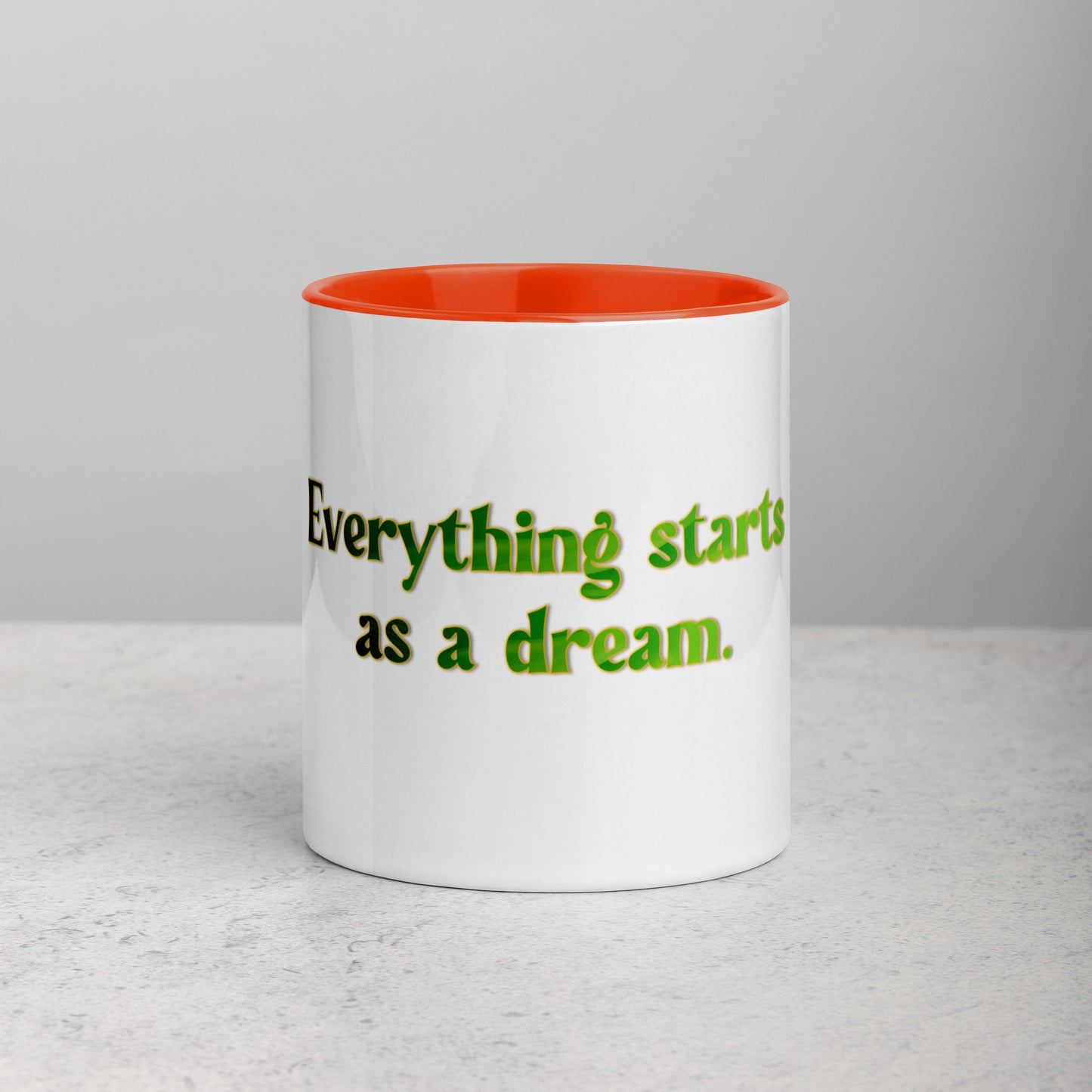 How It Starts Mug With Color Inside