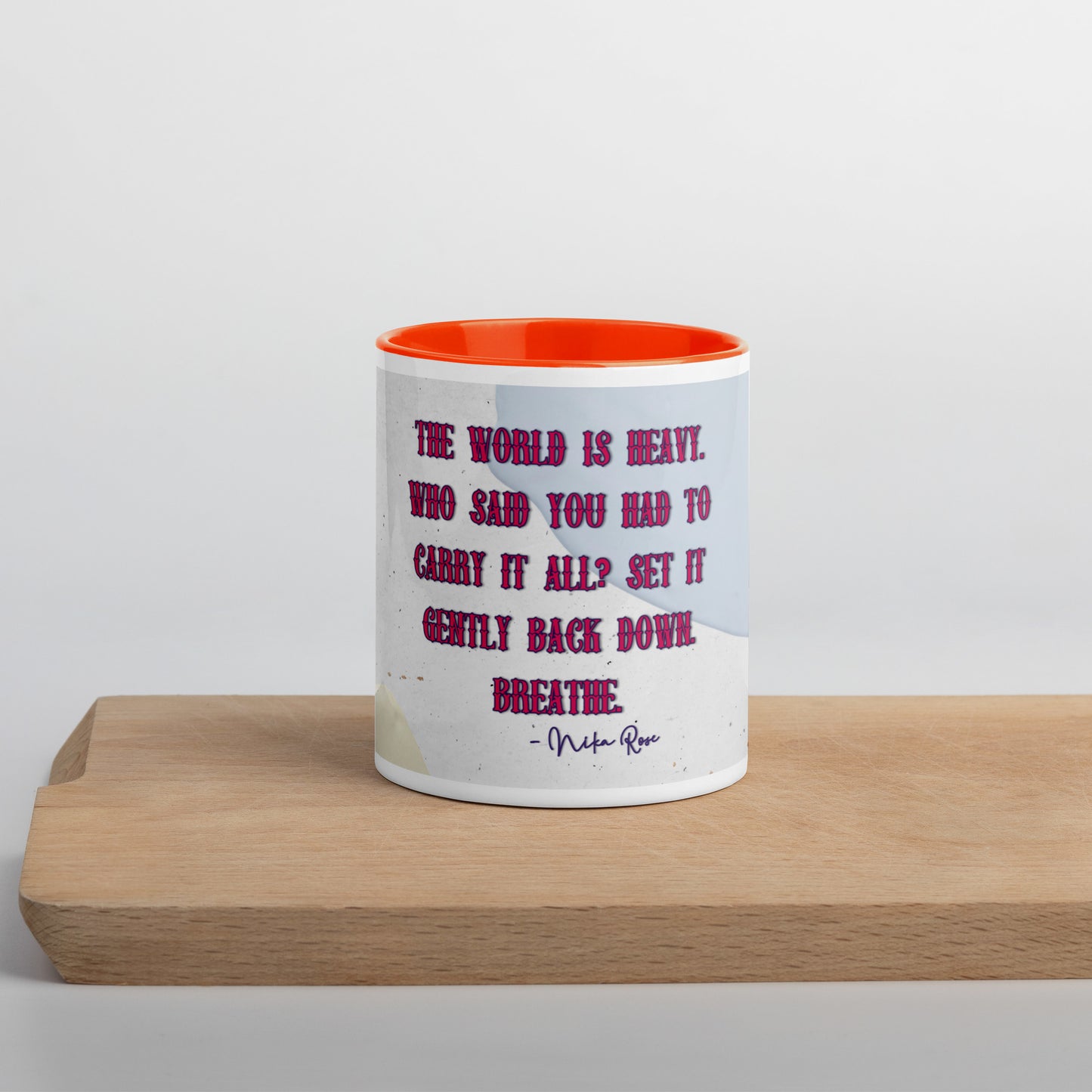 Nika's Prose (2) Mug With Color Inside