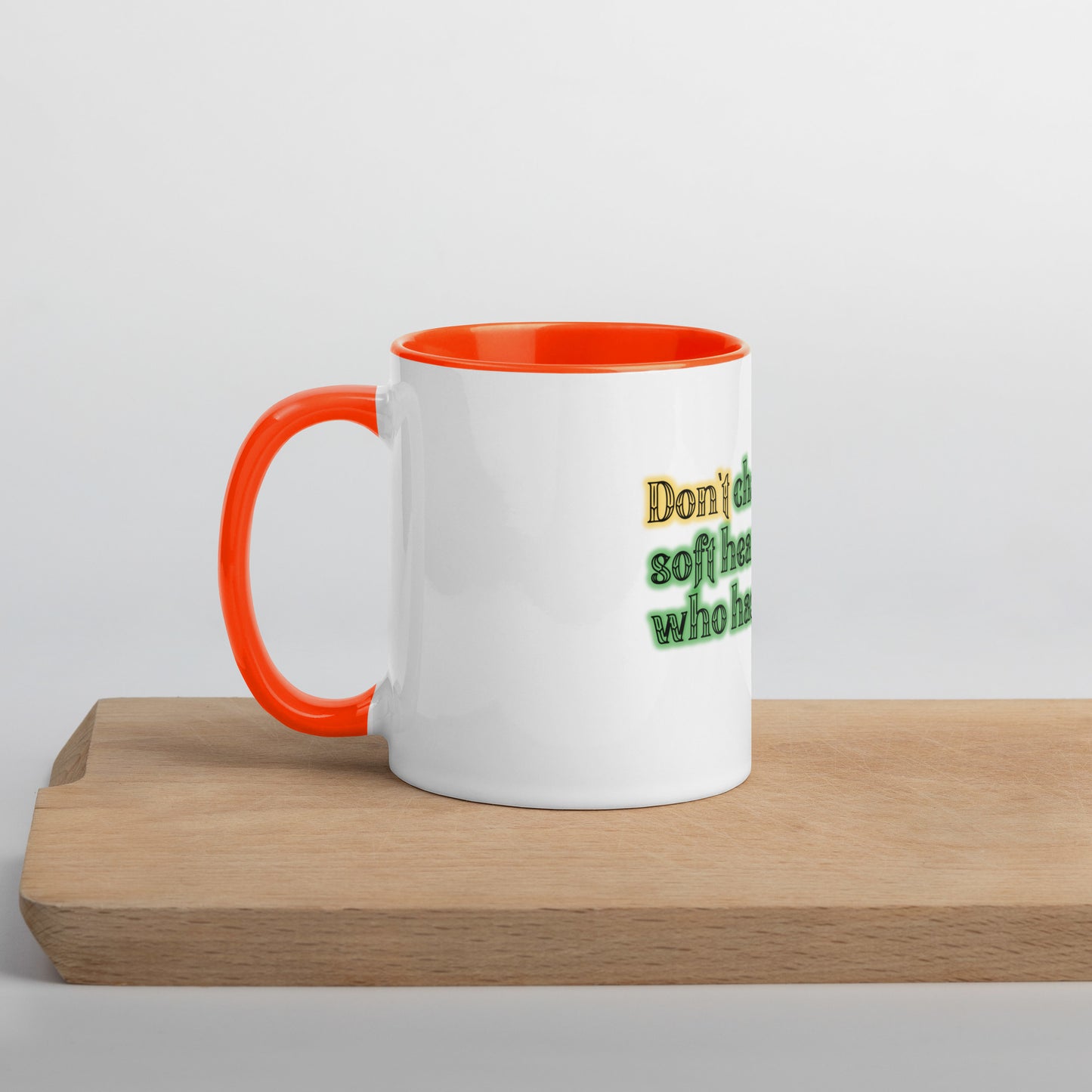 Soft Heart Mug With Color Inside