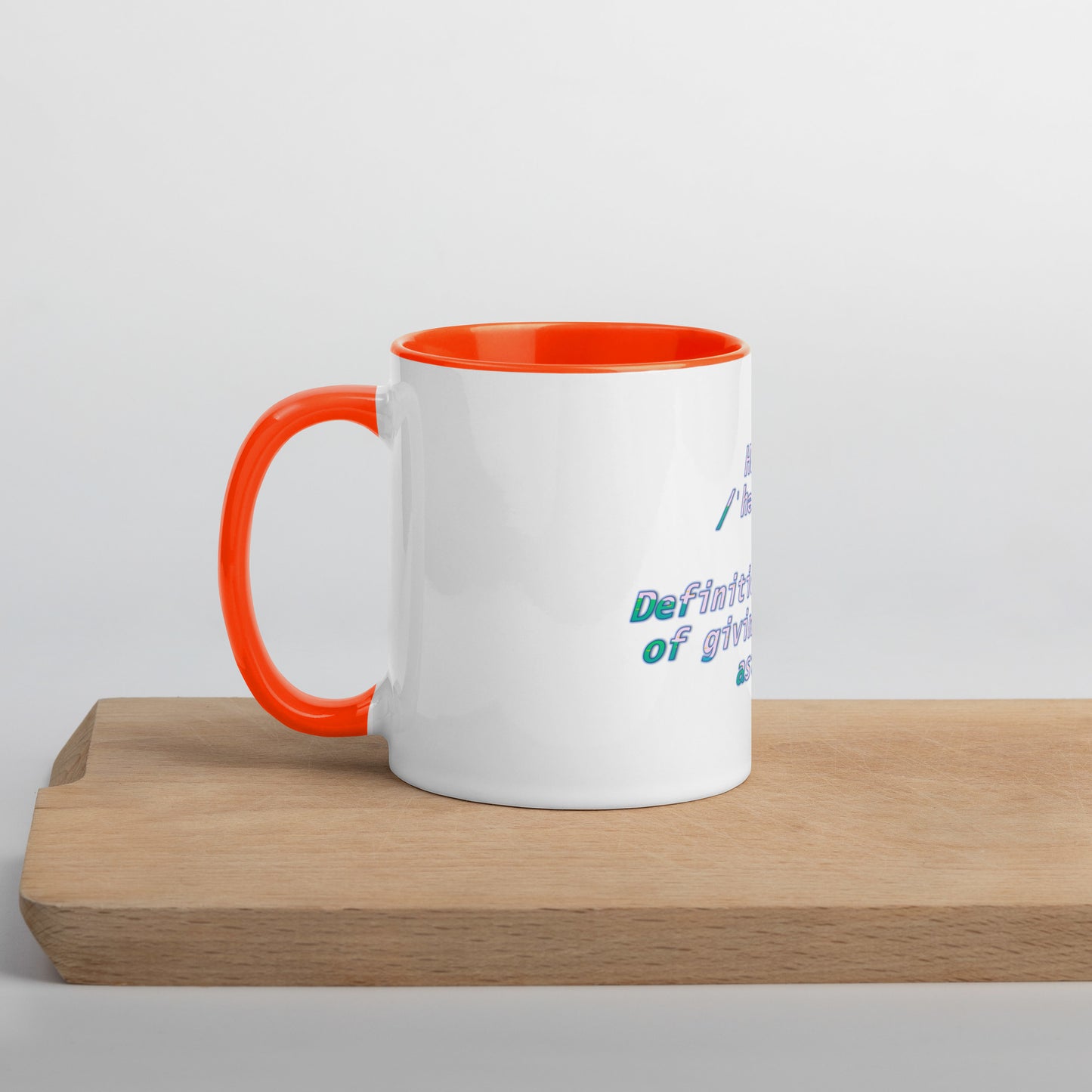 HUstle Mug With Color Inside
