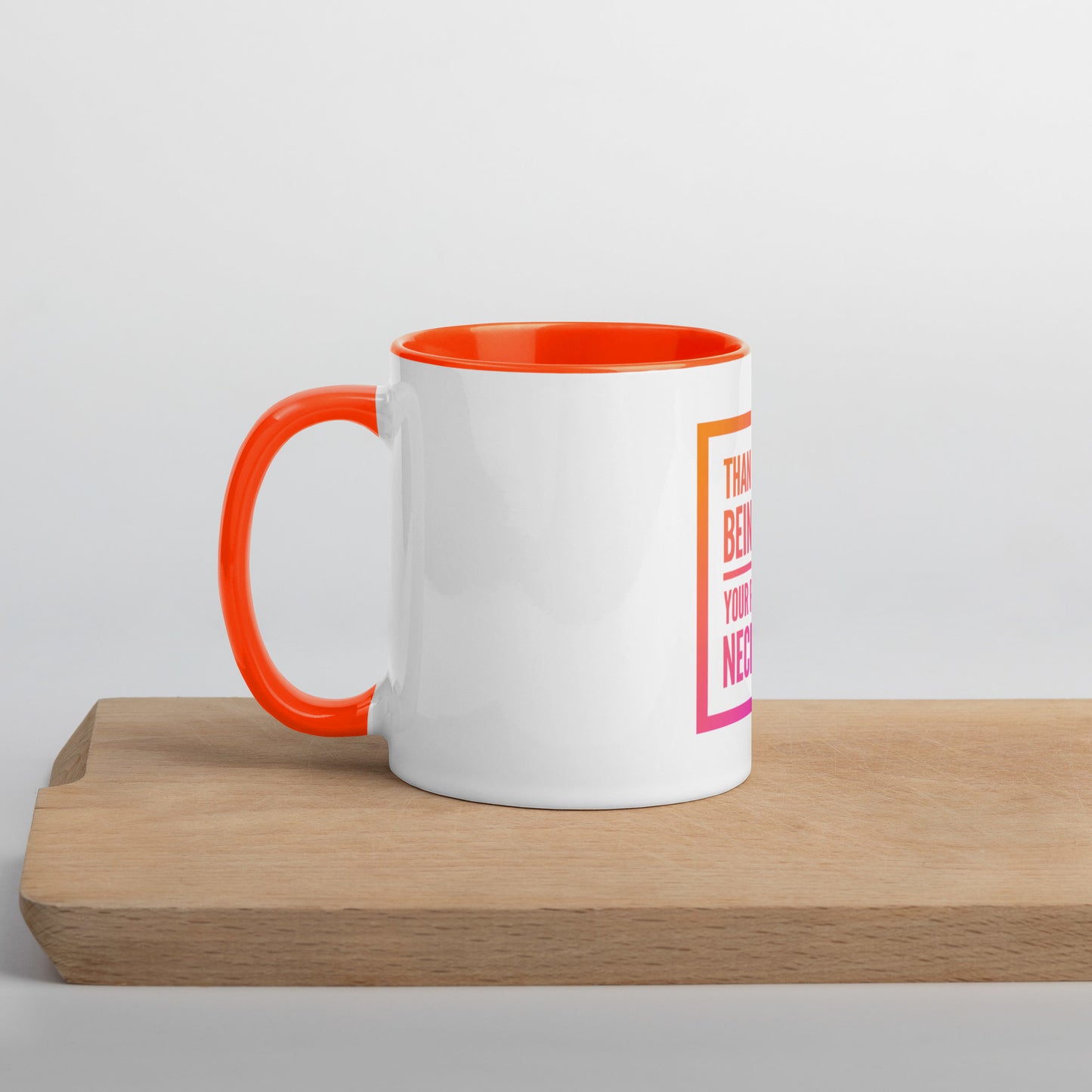 Necessary Presence Mug With Color Inside