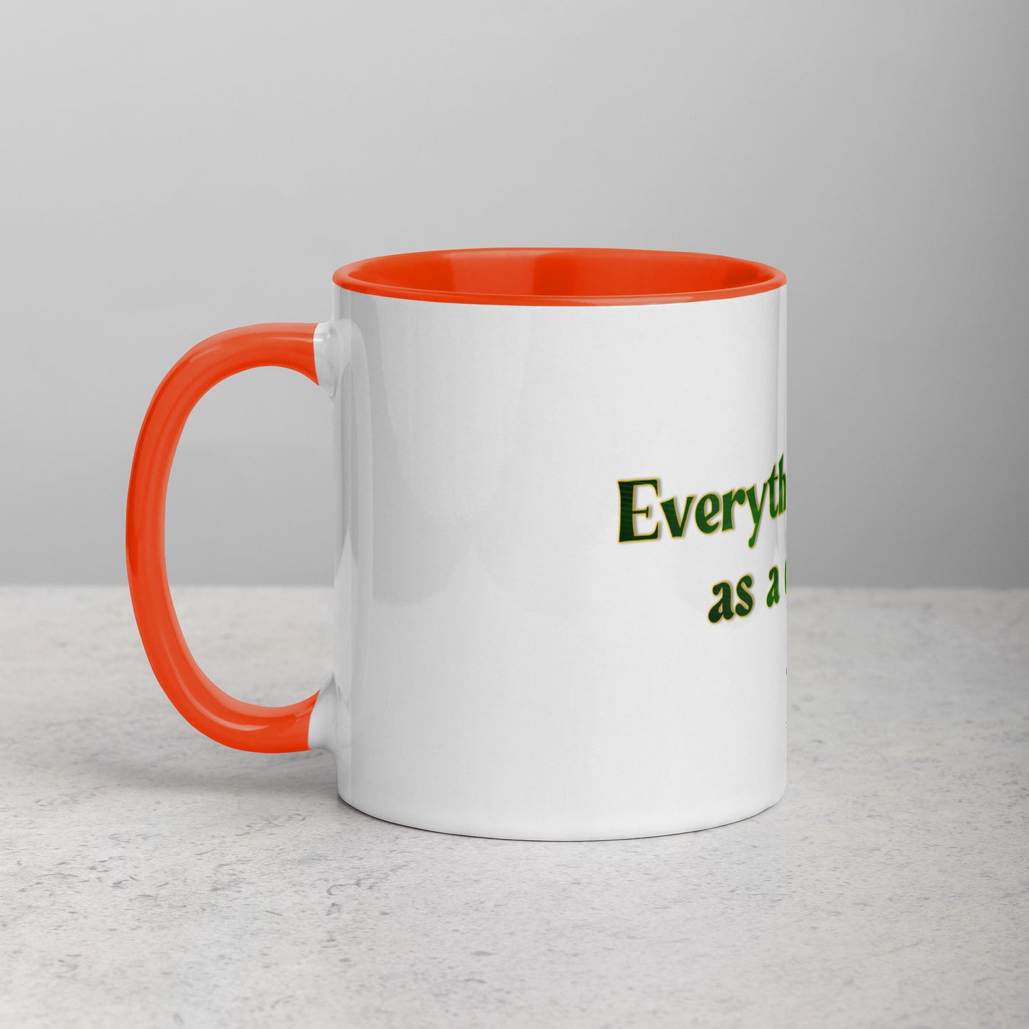 How It Starts Mug With Color Inside
