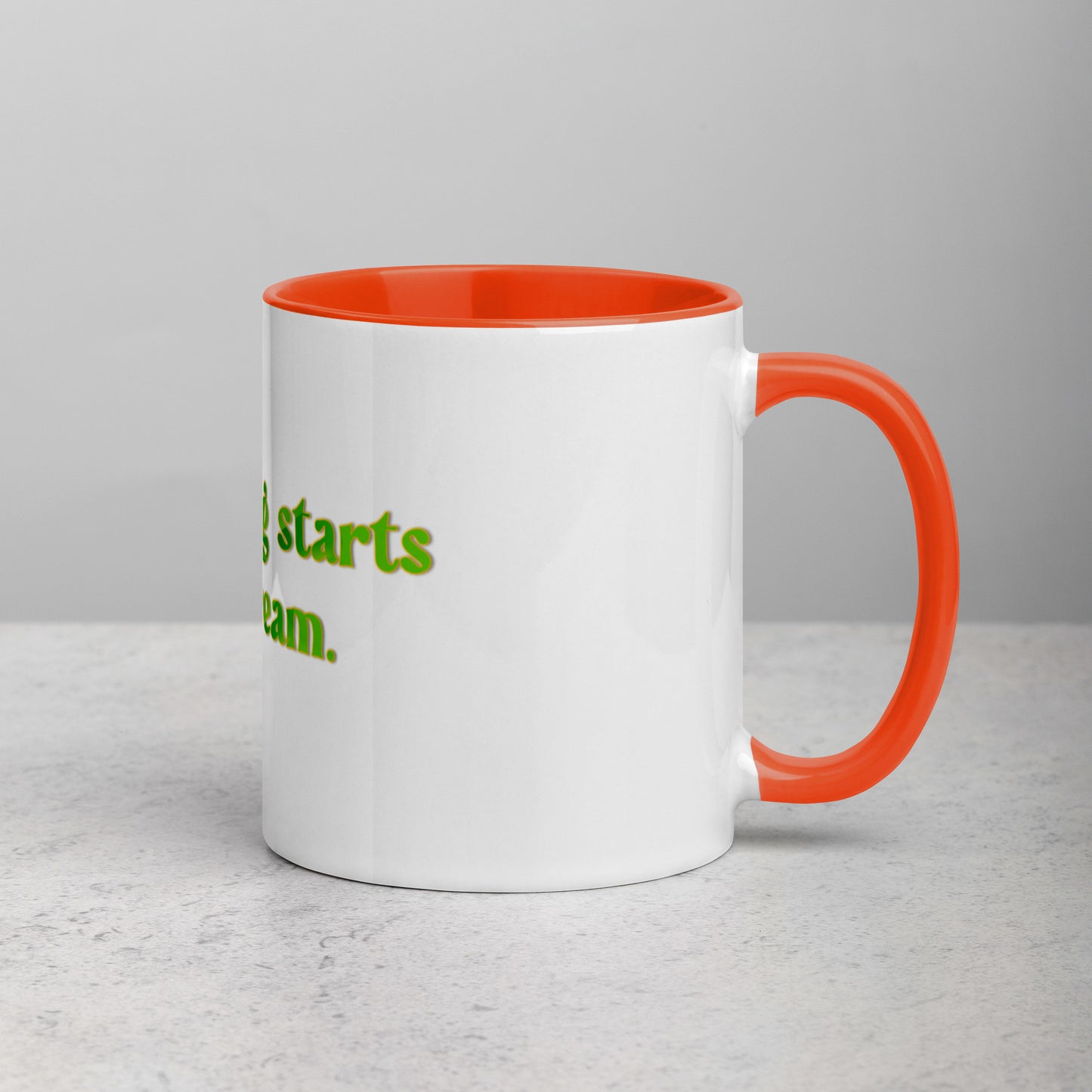 How It Starts Mug With Color Inside