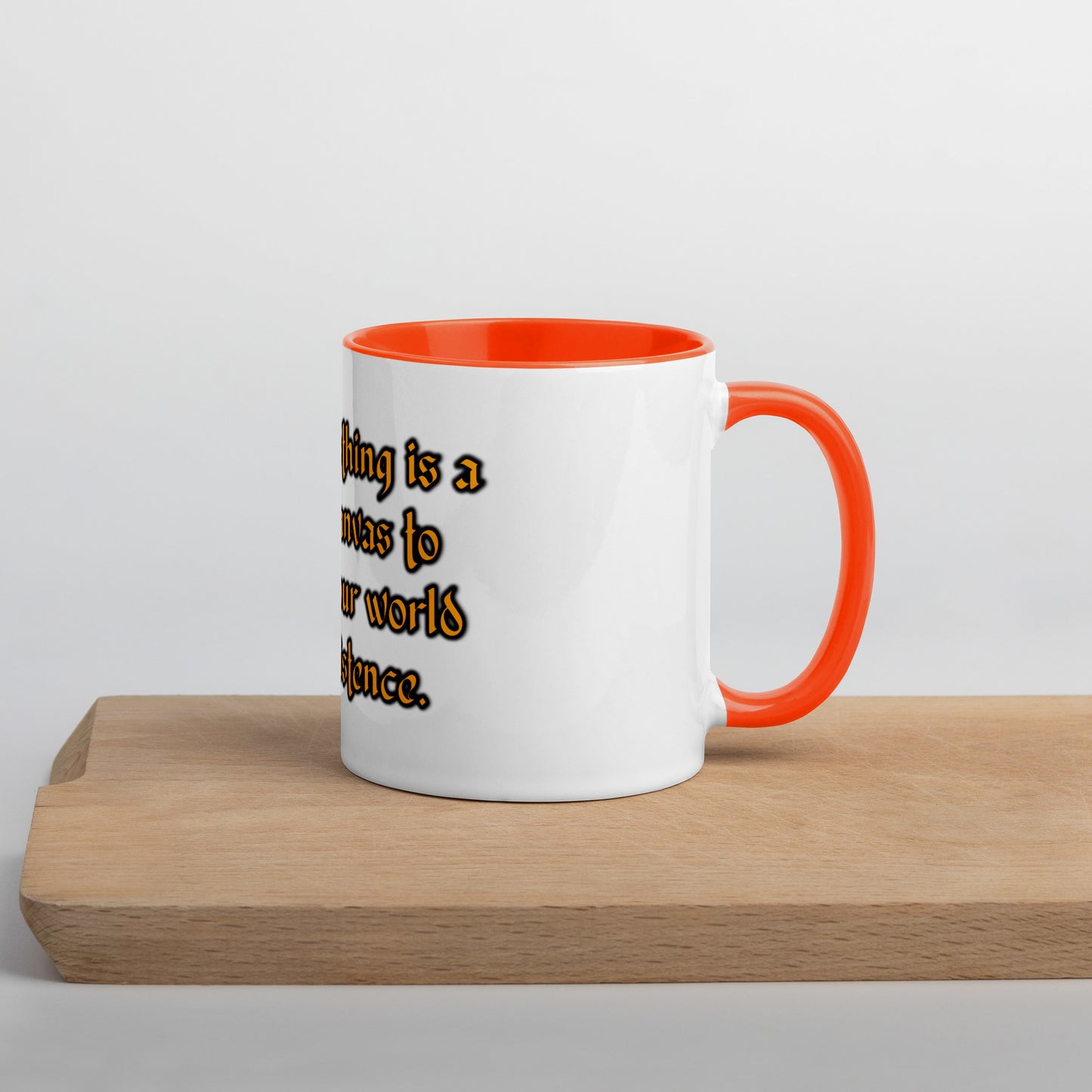 Blank Canvas (Gold) Mug With Color Inside