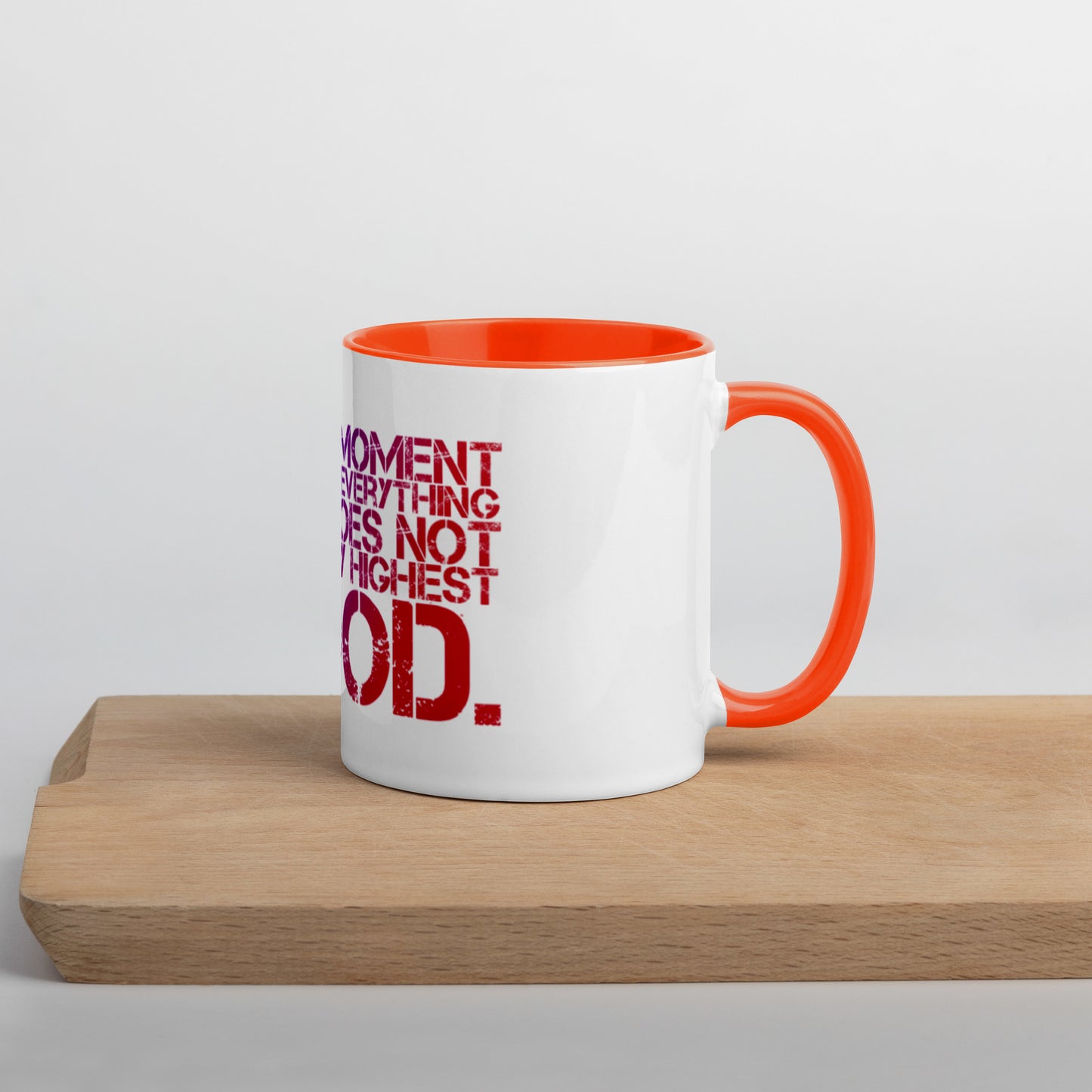 Release Everything Mug With Color Inside