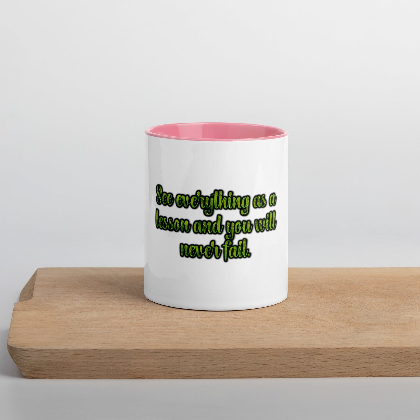 A Lesson #1 Mug With Color Inside