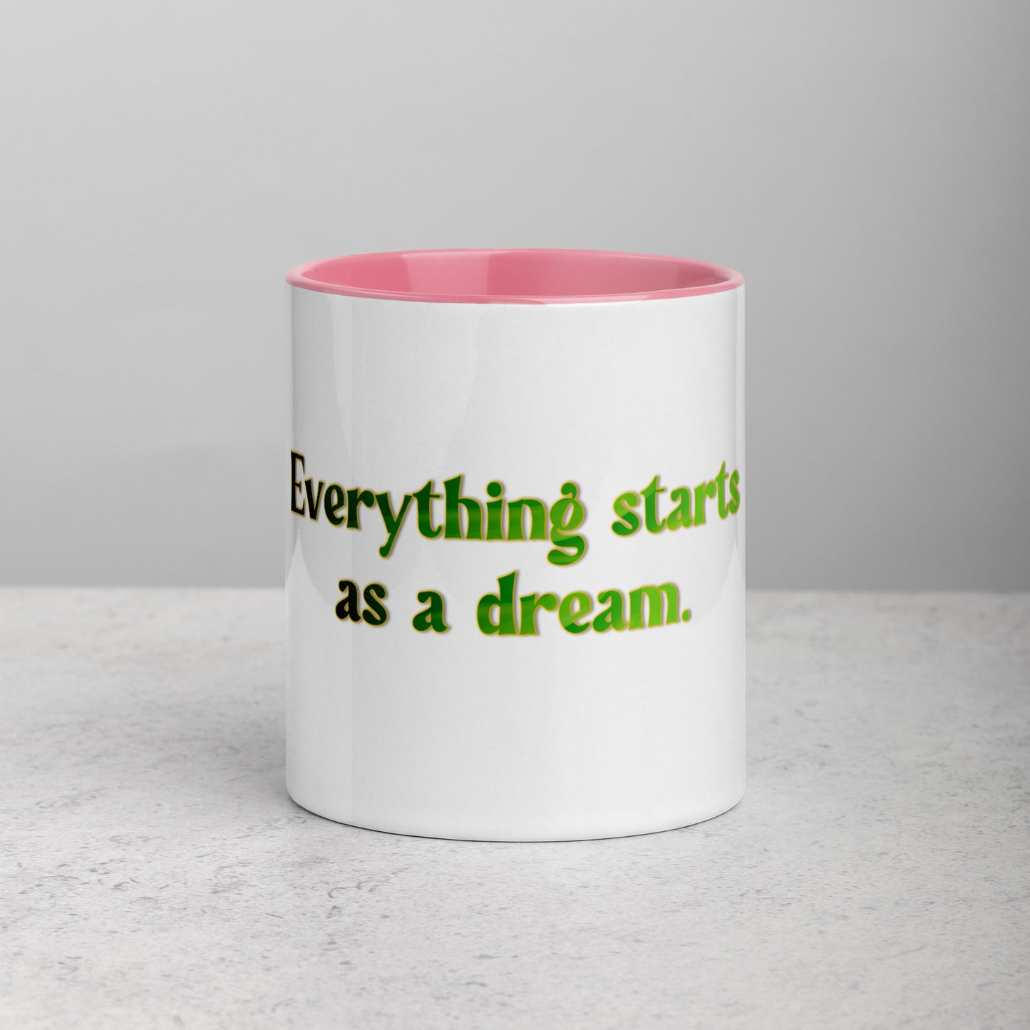 How It Starts Mug With Color Inside