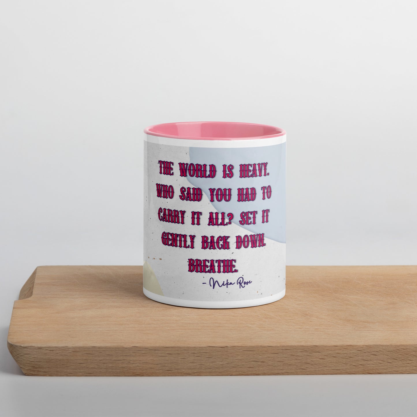 Nika's Prose (2) Mug With Color Inside