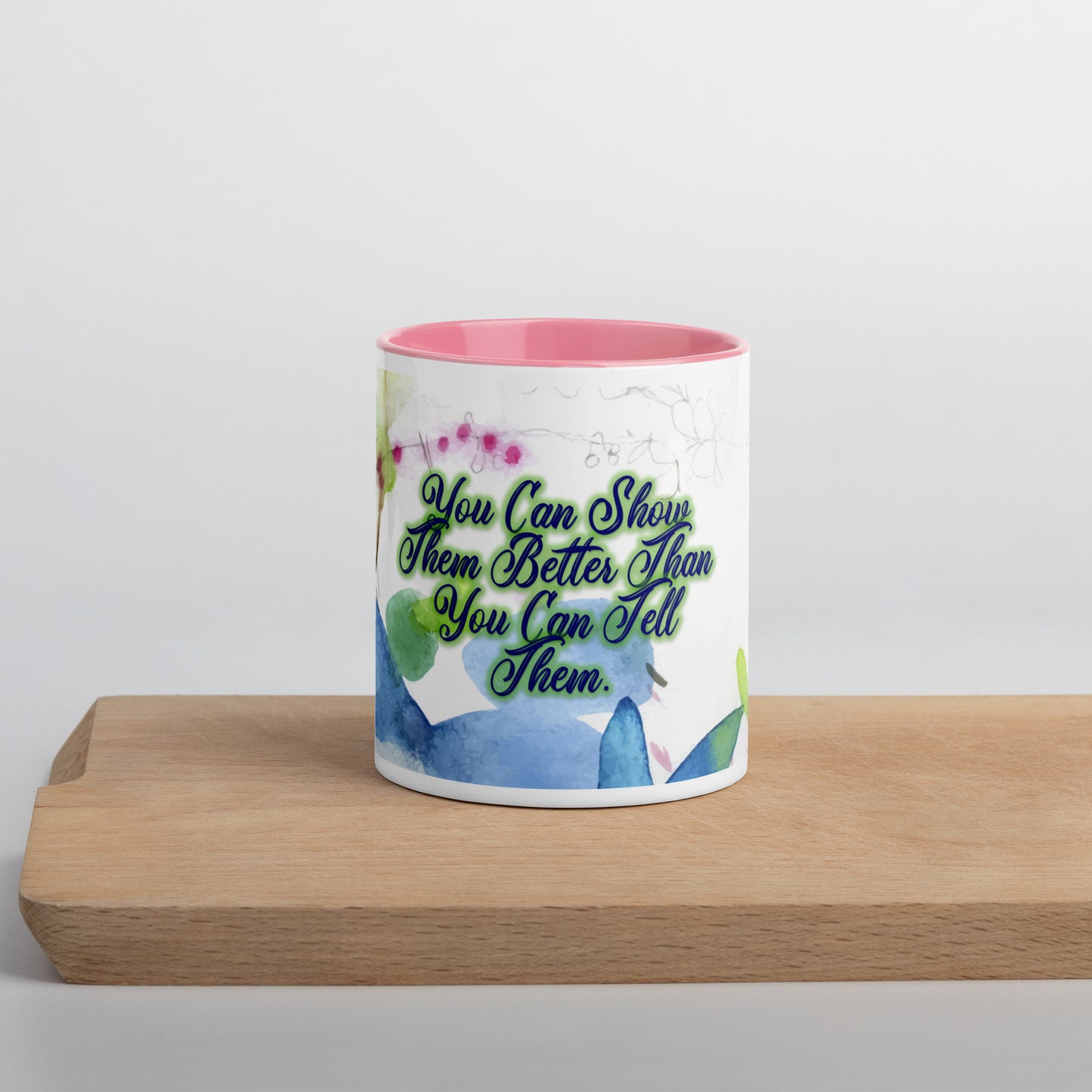 Show Them (2) Mug With Color Inside