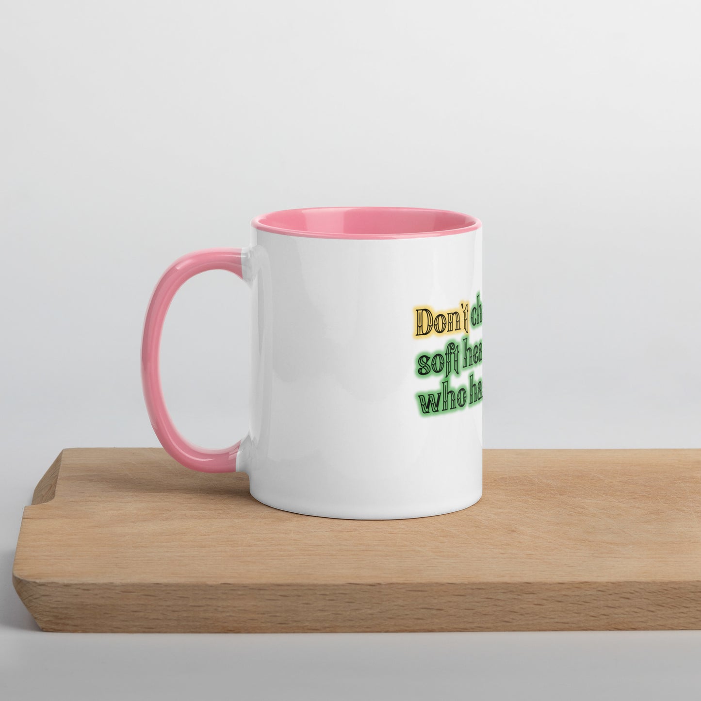Soft Heart Mug With Color Inside