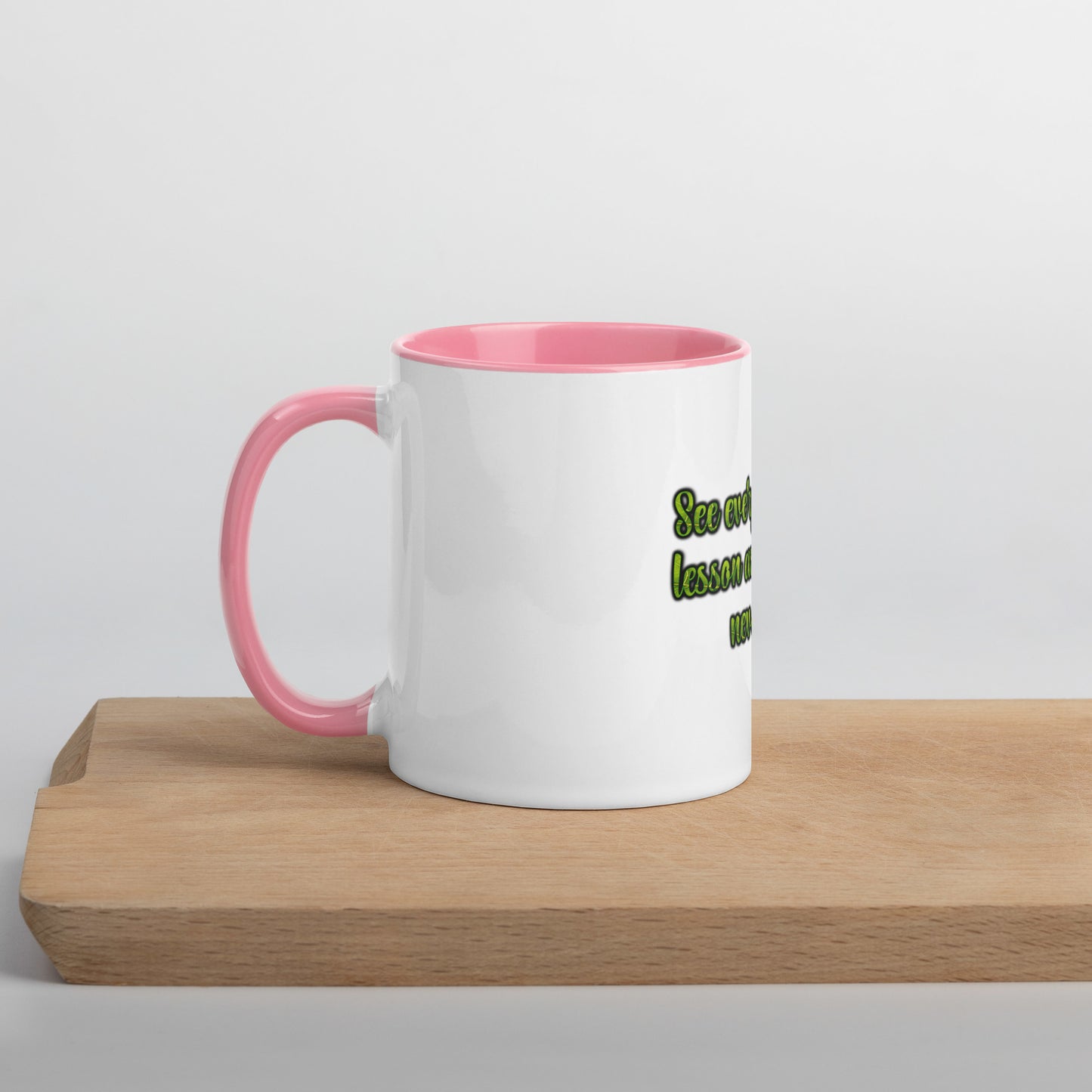 A Lesson #1 Mug With Color Inside