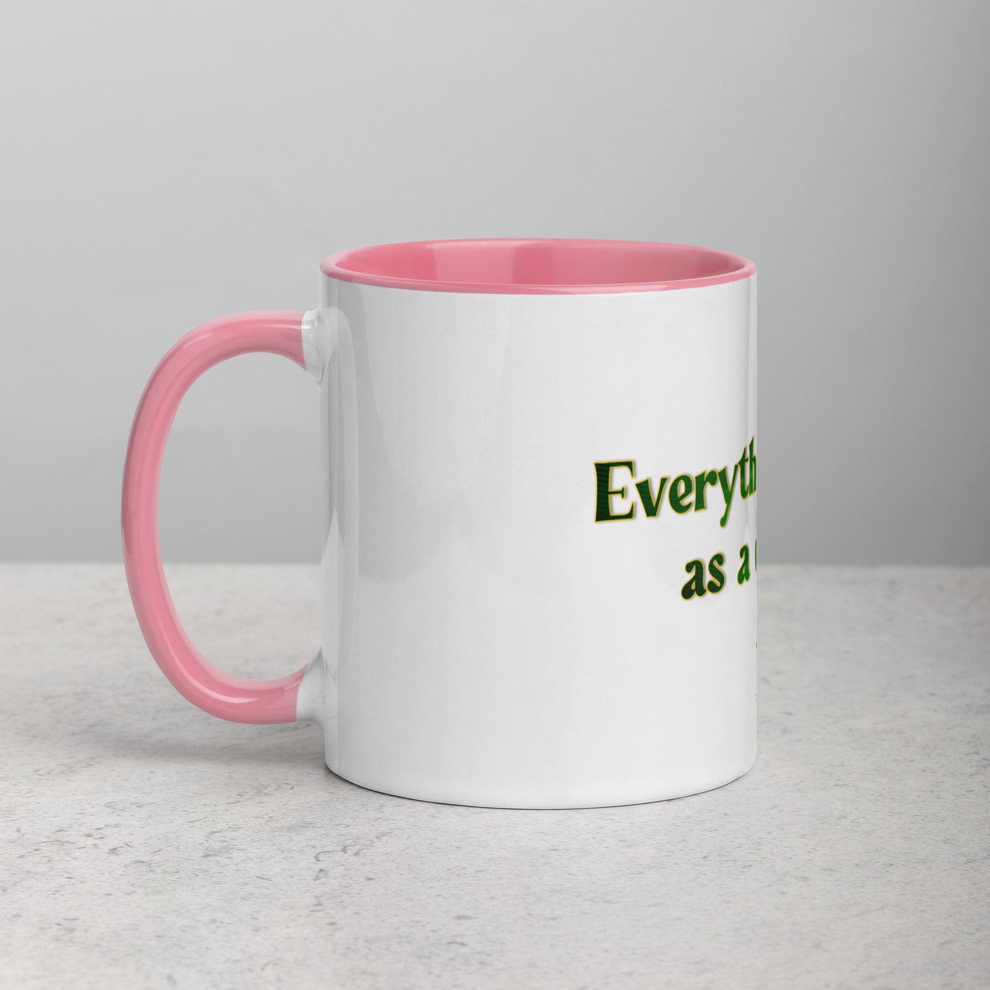 How It Starts Mug With Color Inside