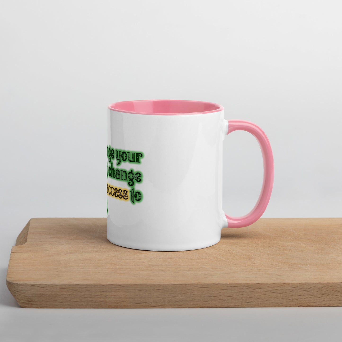 Soft Heart Mug With Color Inside