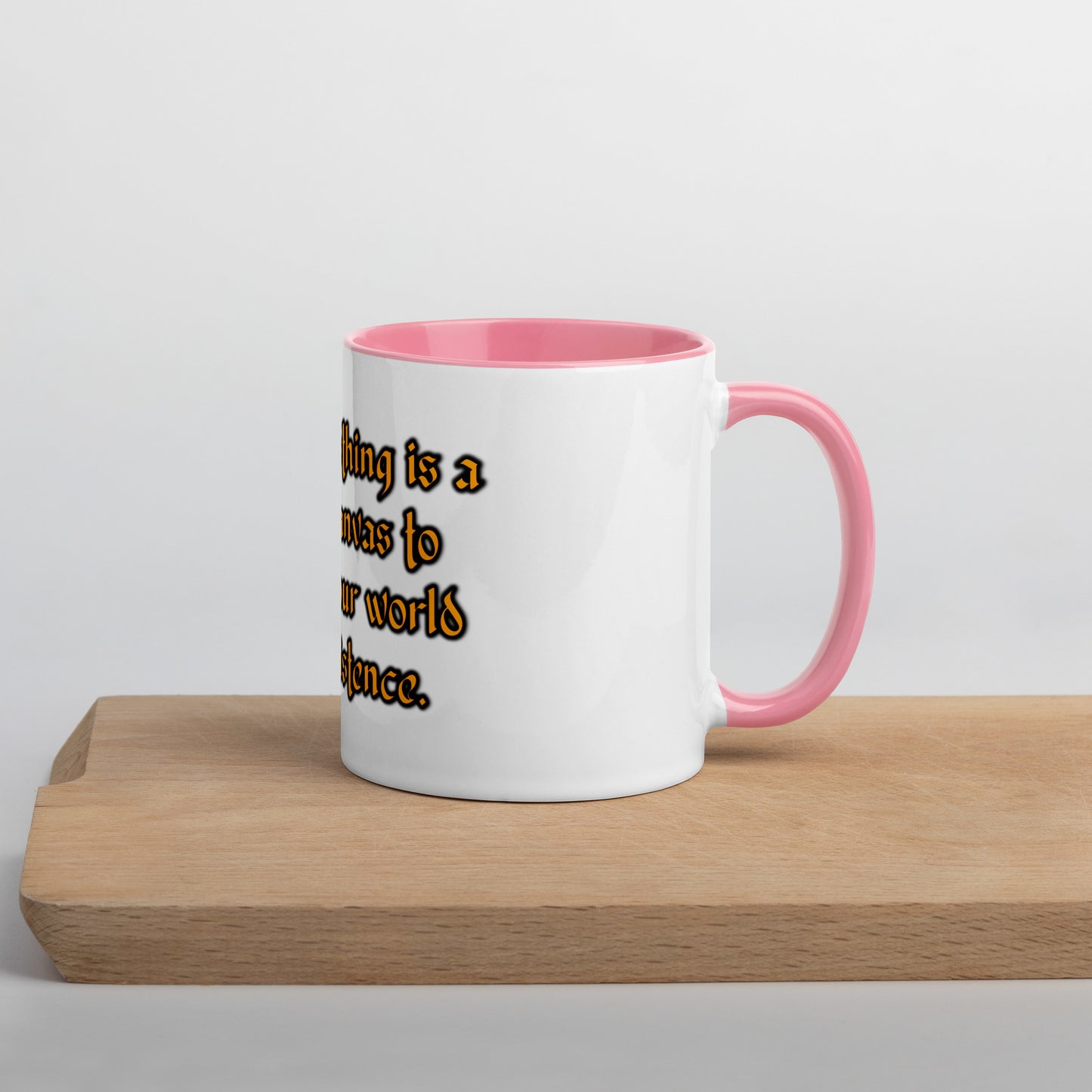 Blank Canvas (Gold) Mug With Color Inside