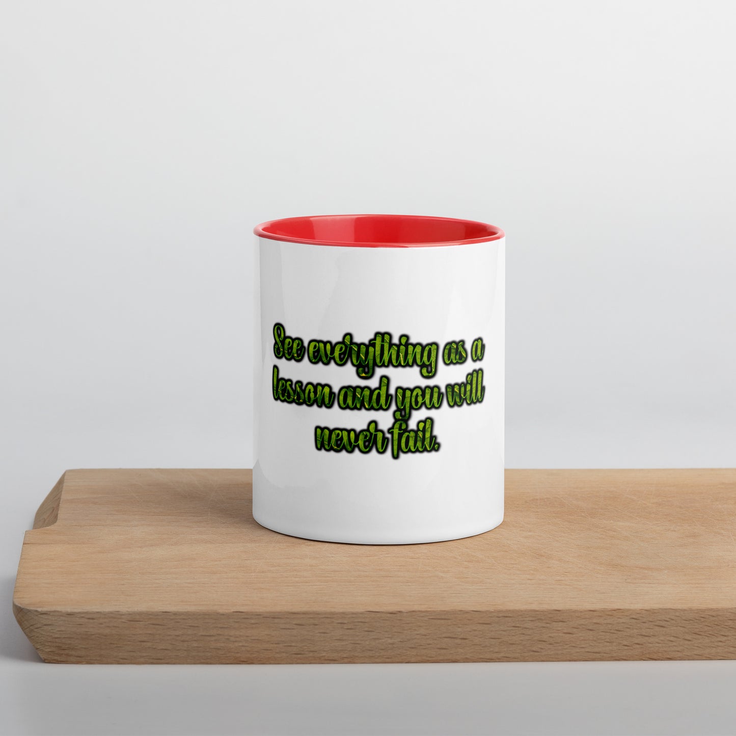 A Lesson #1 Mug With Color Inside
