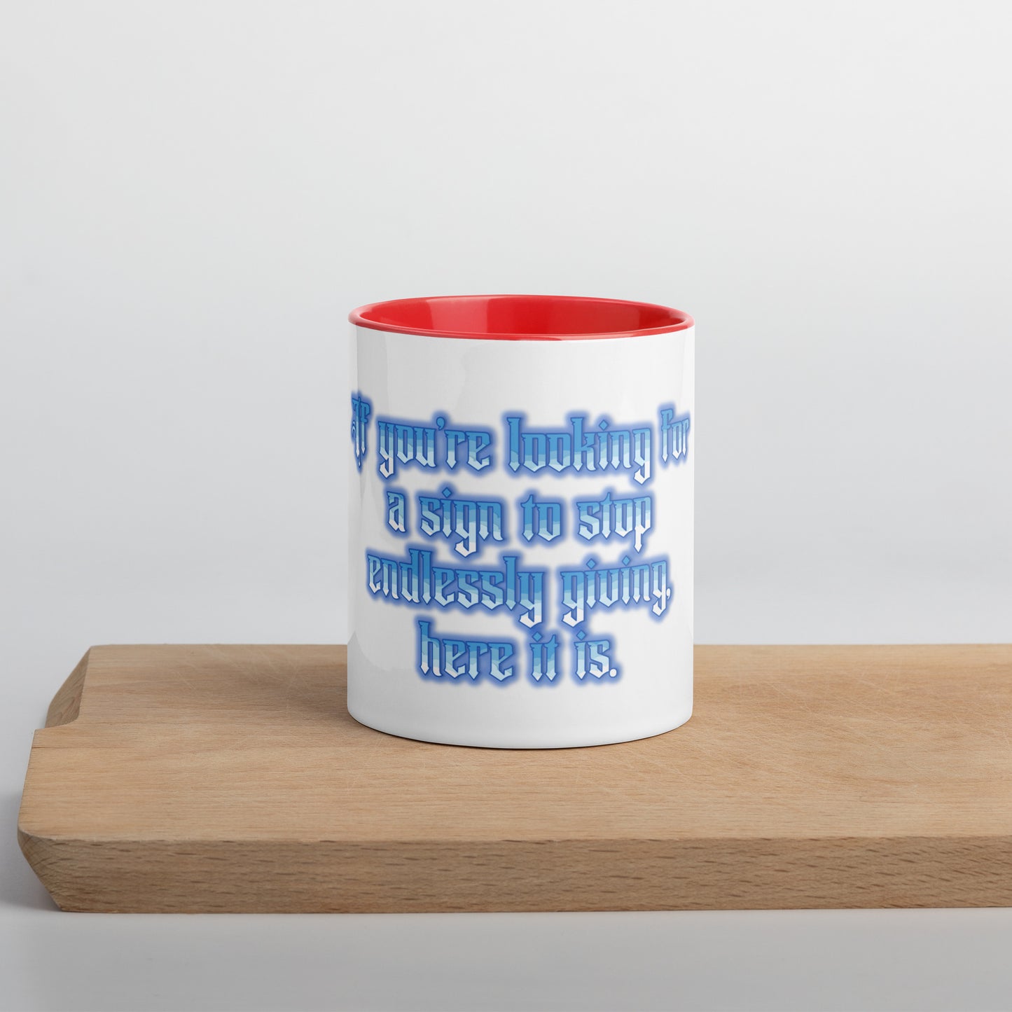 Endless Giving Mug With Color Inside