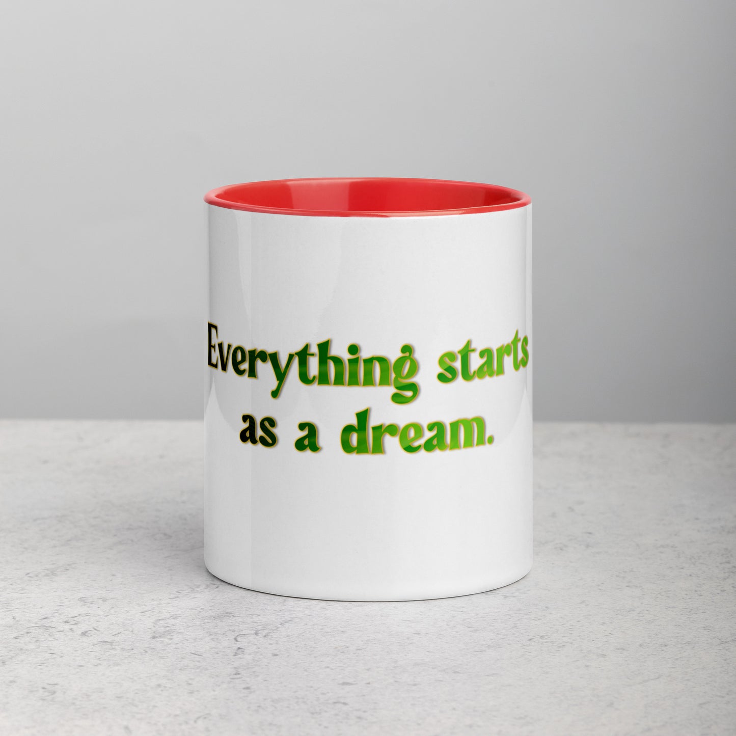 How It Starts Mug With Color Inside