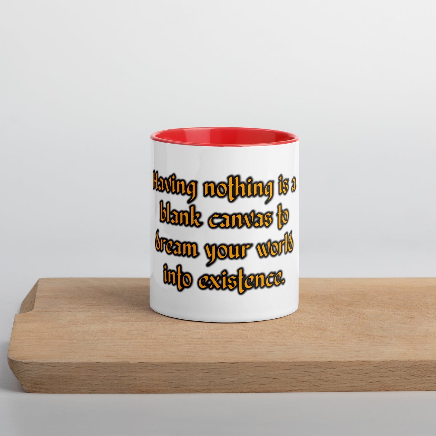 Blank Canvas (Gold) Mug With Color Inside