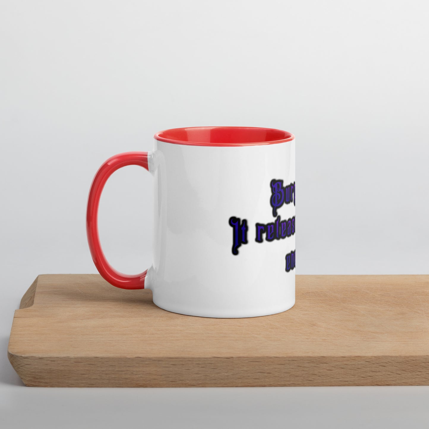 Burp More #1 Mug With Color Inside