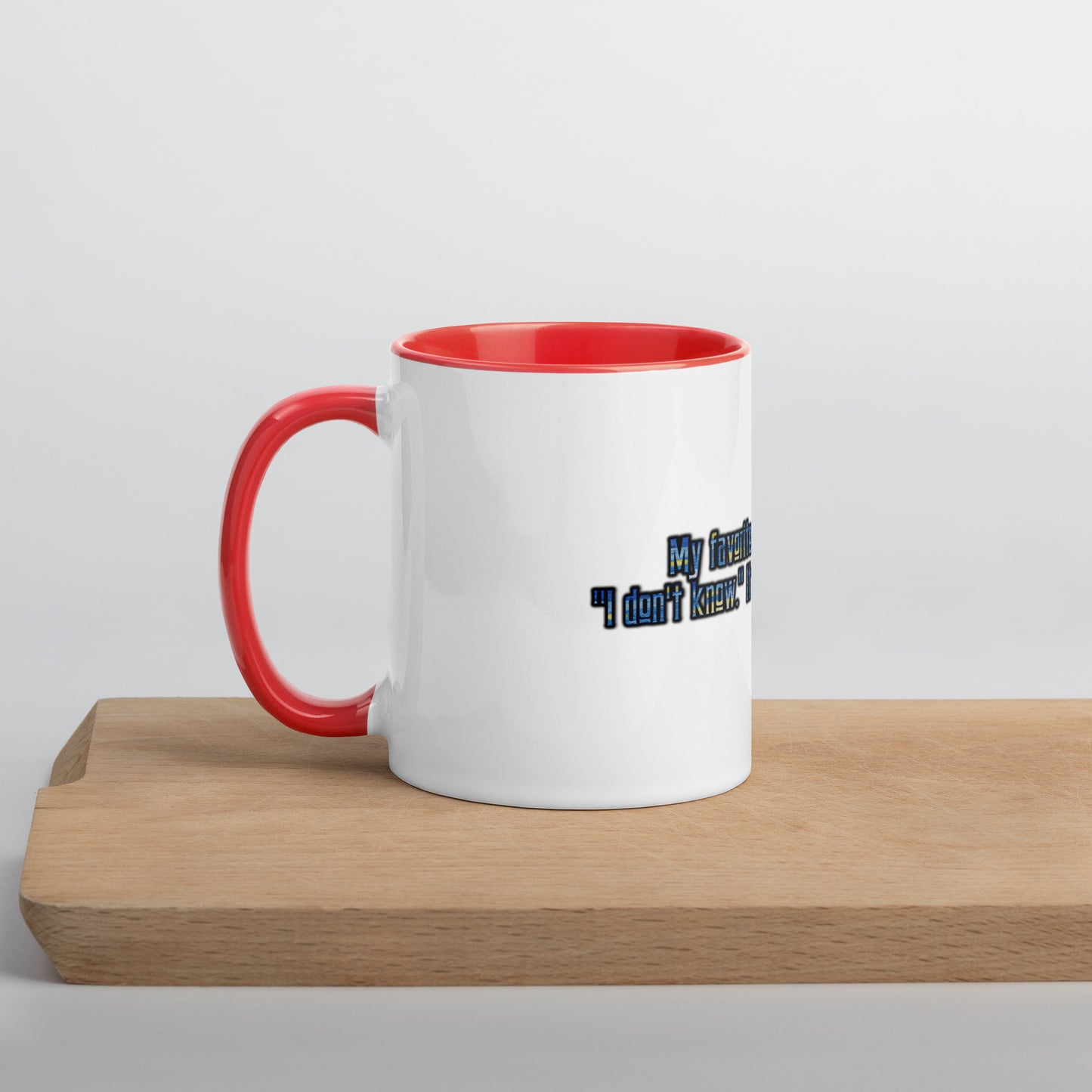 IDK #1 Mug With Color Inside